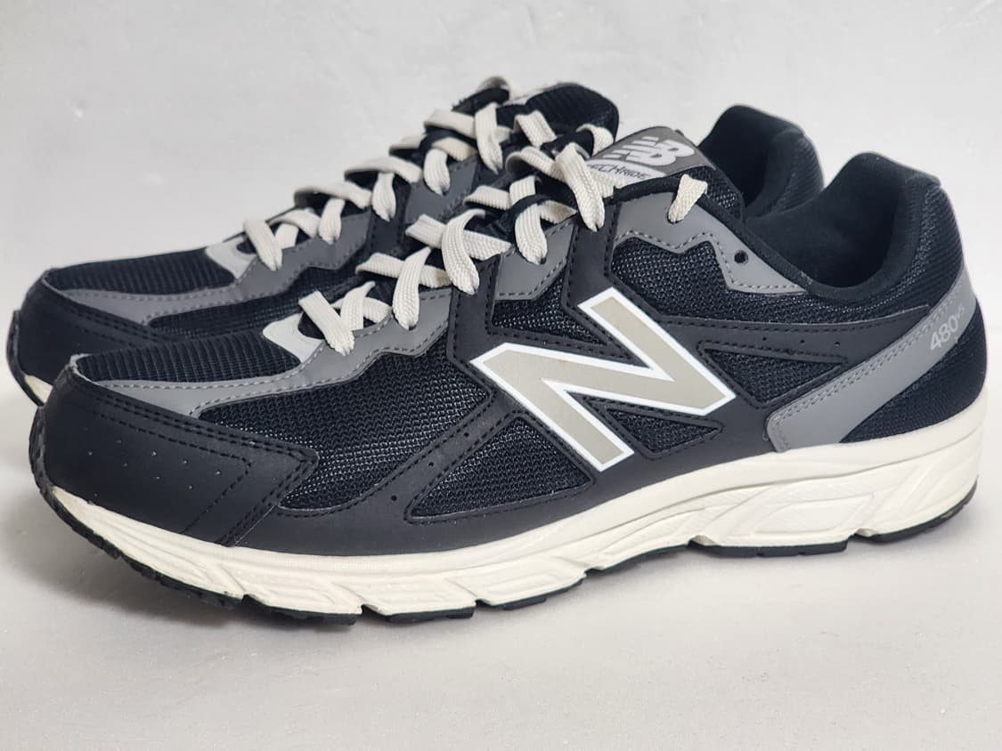 뉴발란스 480v5 블랙 그레이 N로고 스니커즈 290mm 좋은 상태 상품이미지1