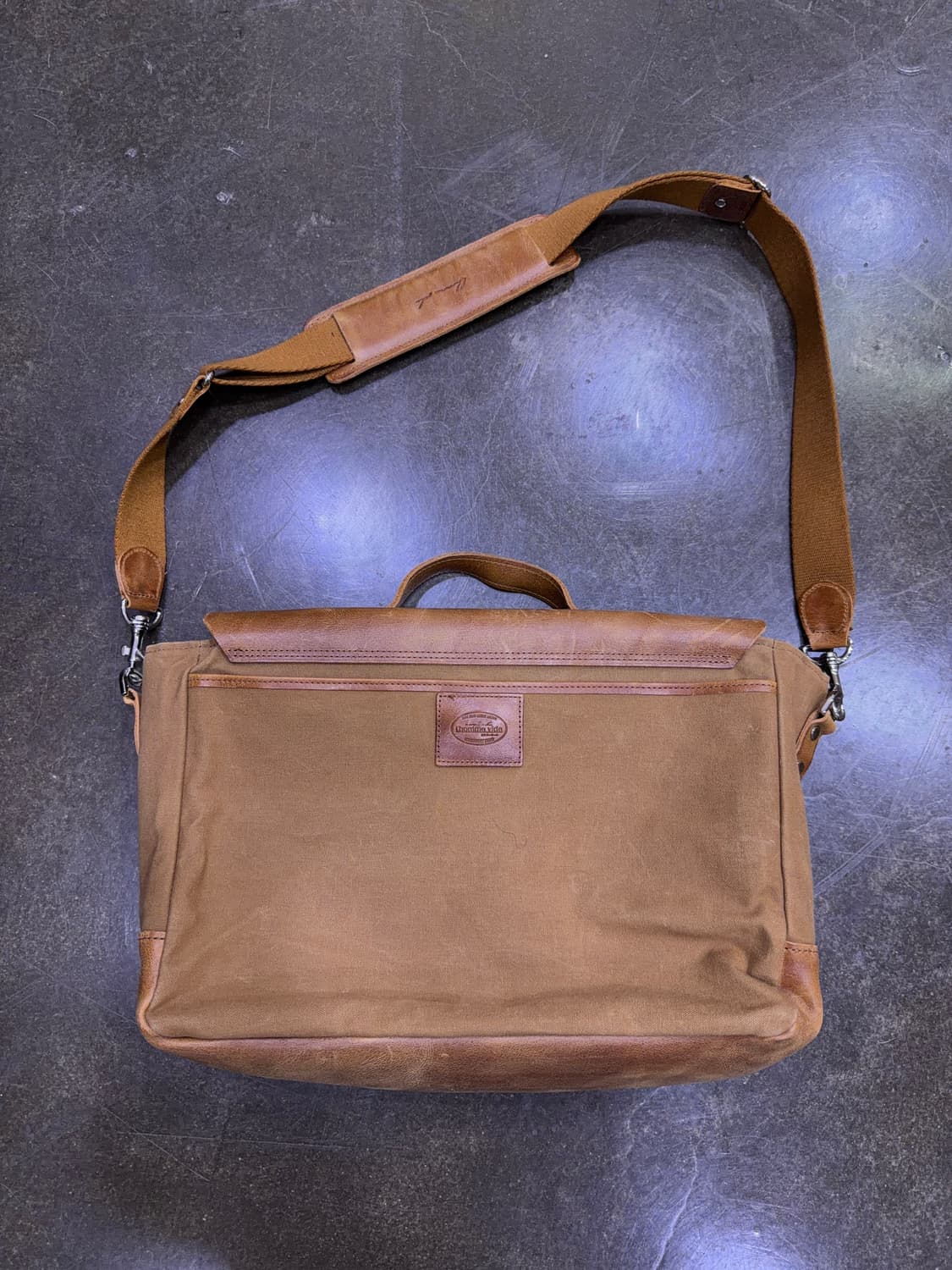 공허군 주문제작 클래식 레더 왁스 힐링백 크로스백 상품이미지3