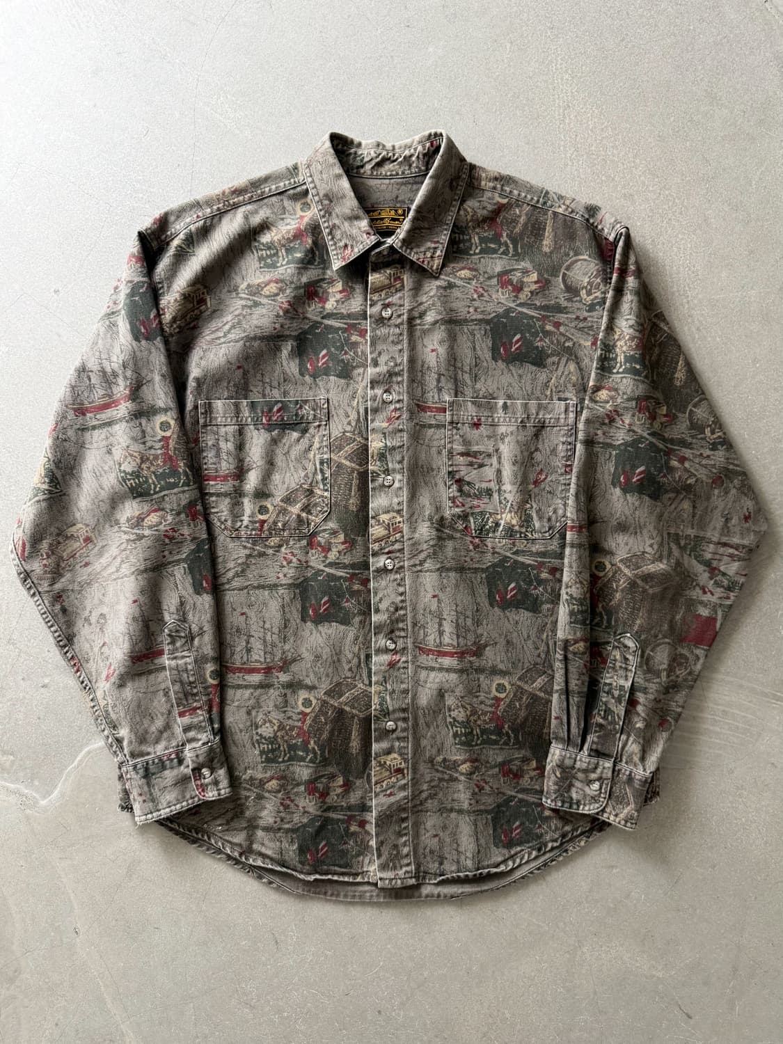 90s Eddie Bauer Scenic Artwork Shirt 상품이미지2