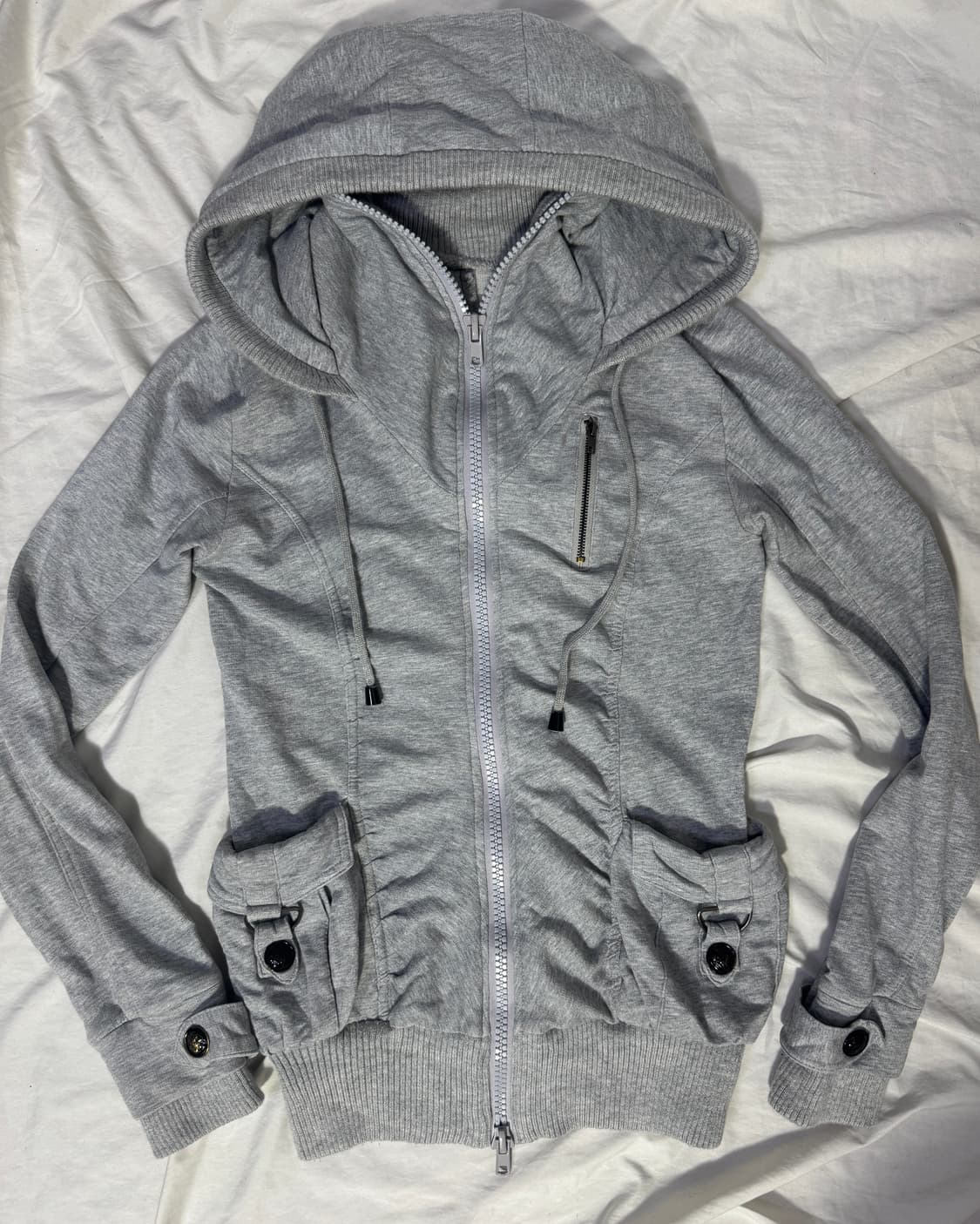 Ingni 하이넥 후드집업 자켓 y2k lgb goa 상품이미지5