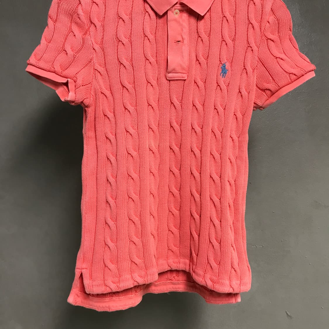 폴로 랄프로렌 QR 니트 반팔 카라티 M(W) 상품이미지3