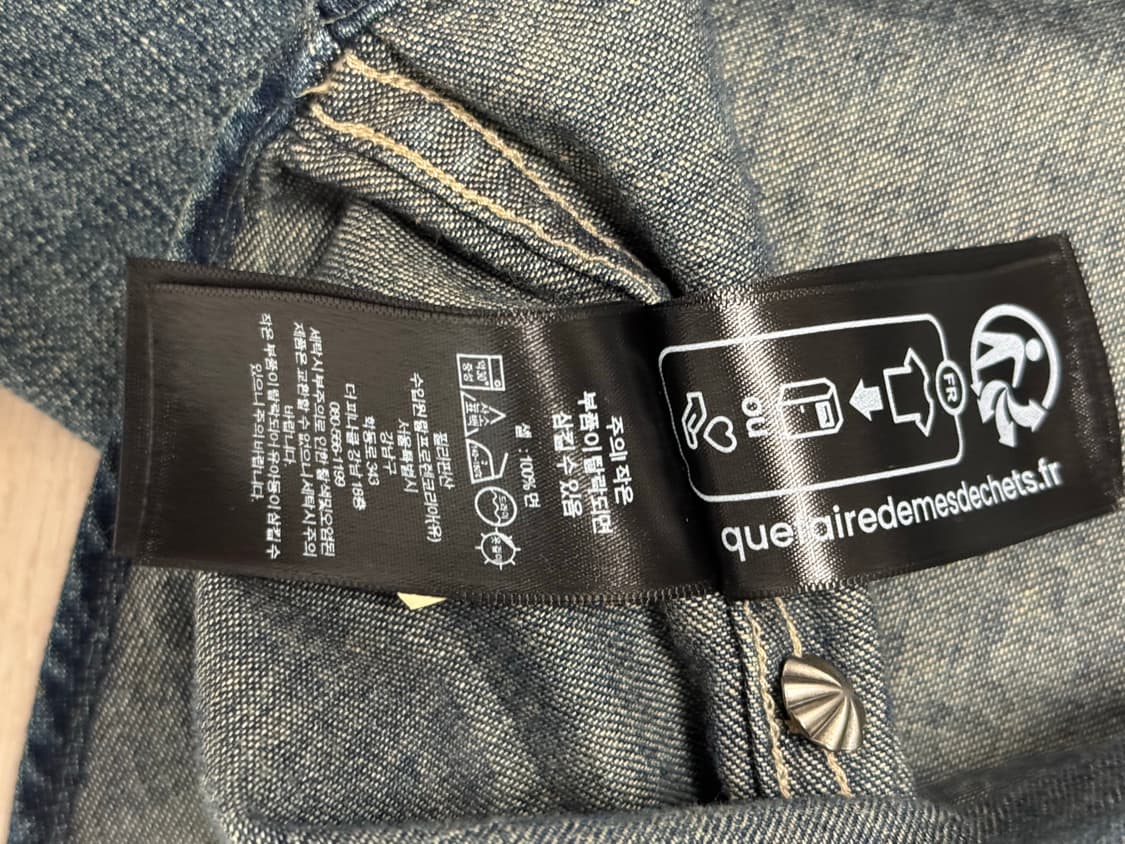 RRL 슬림핏 데님 웨스턴 셔츠 상품이미지3