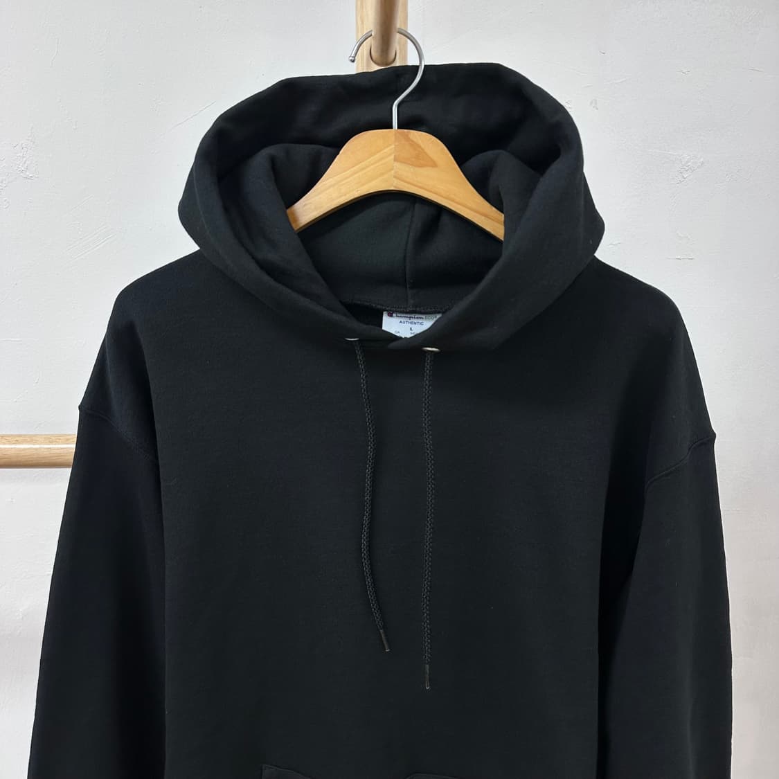 챔피온 홀가먼트 후드 티셔츠 블랙 L (105) J30 상품이미지2
