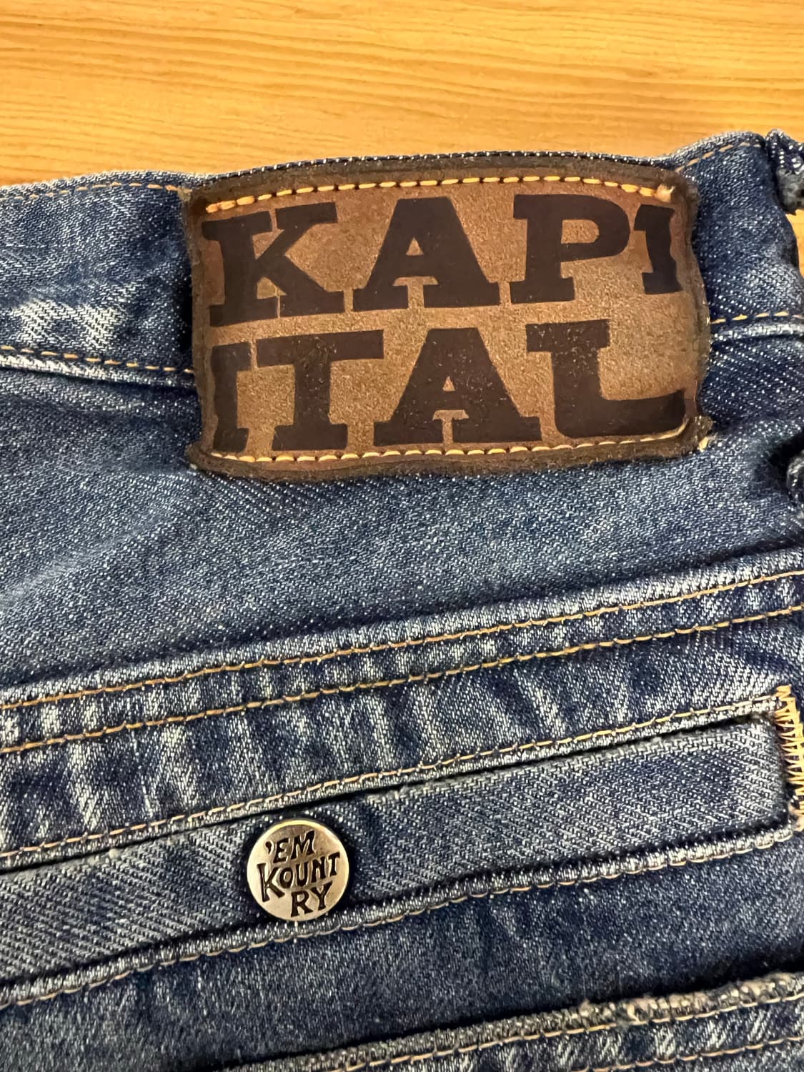 캐피탈 14OZ DENIM PORT BAGGY PANT 상품이미지9