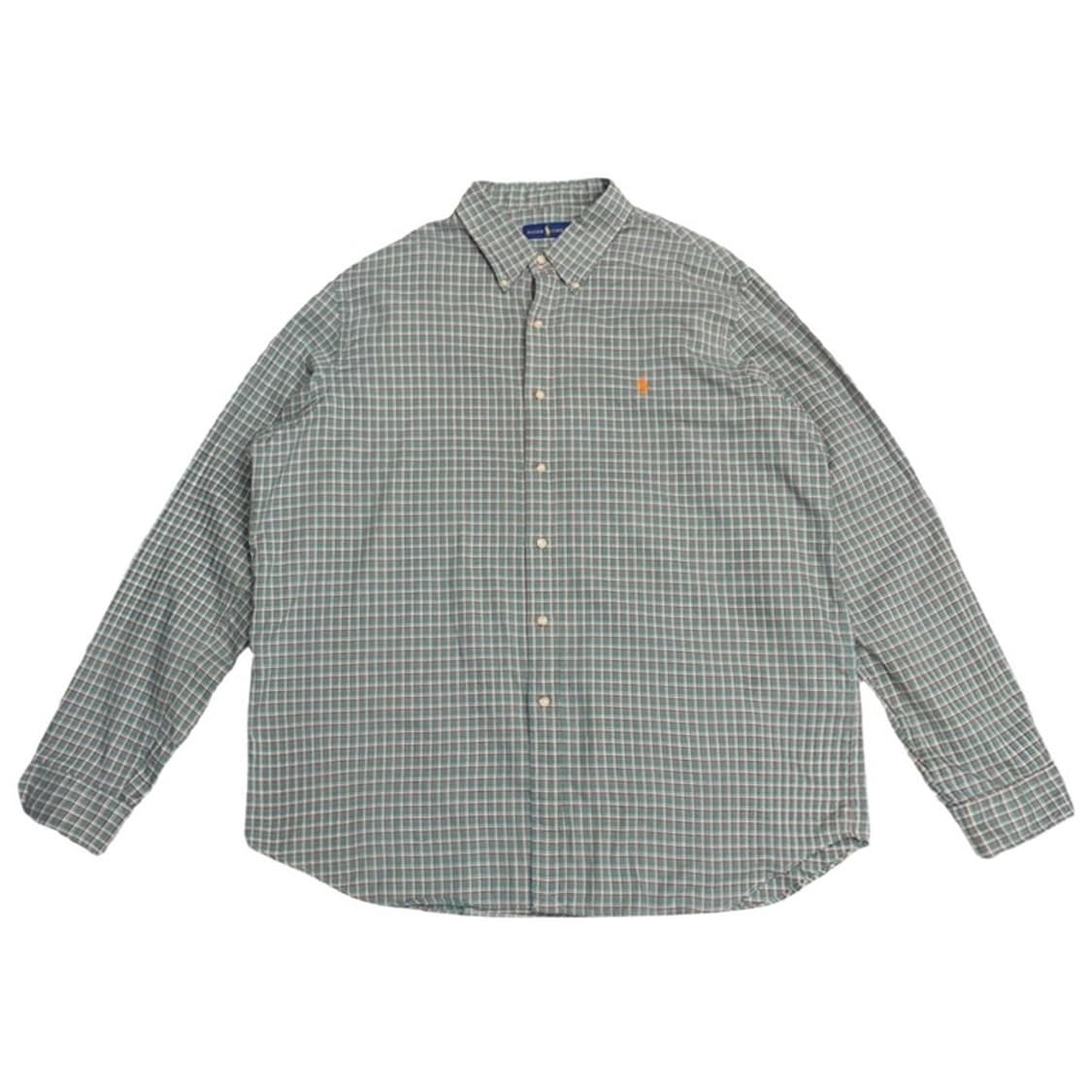 POLO 깅엄 체크 포플린 셔츠 XXL 상품이미지1