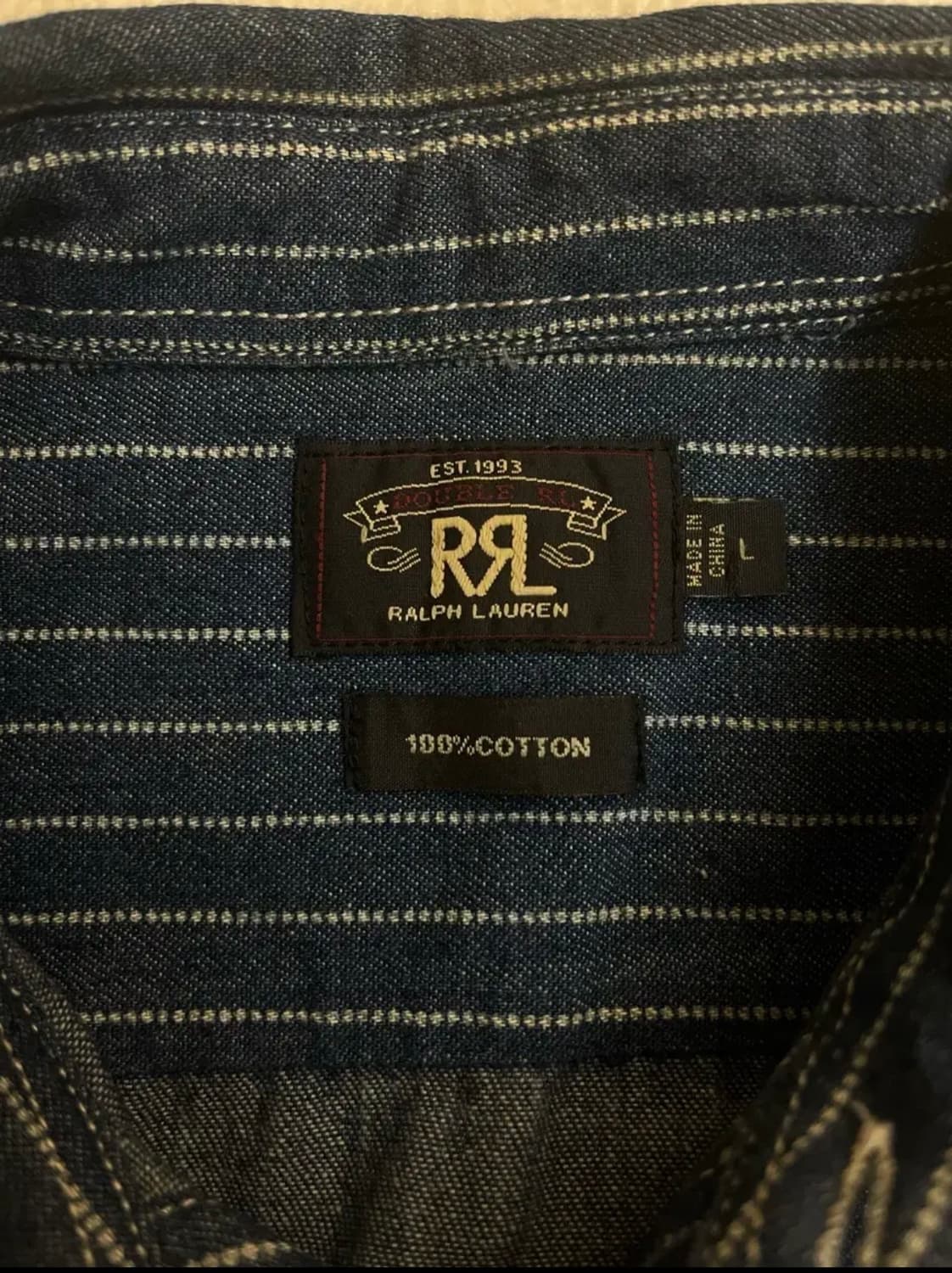 RRL WABASHI INDIGO WORK SHIRTS  상품이미지7