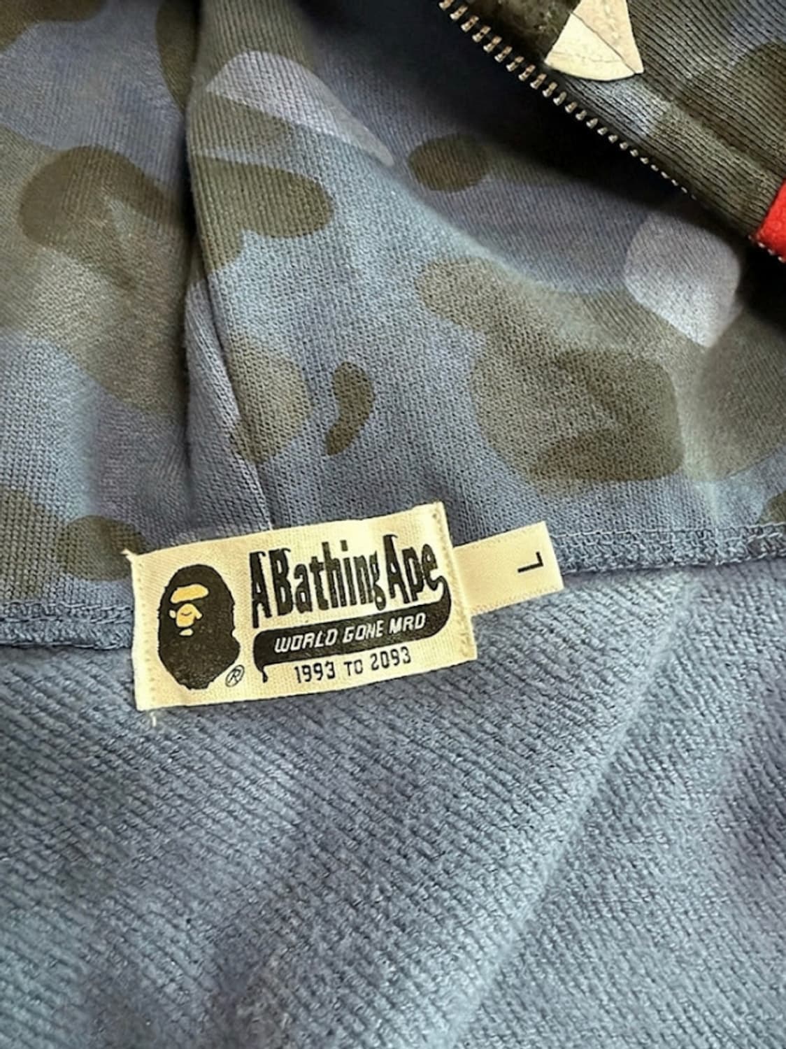 베이프 청계 후드집업 / L 상품이미지5