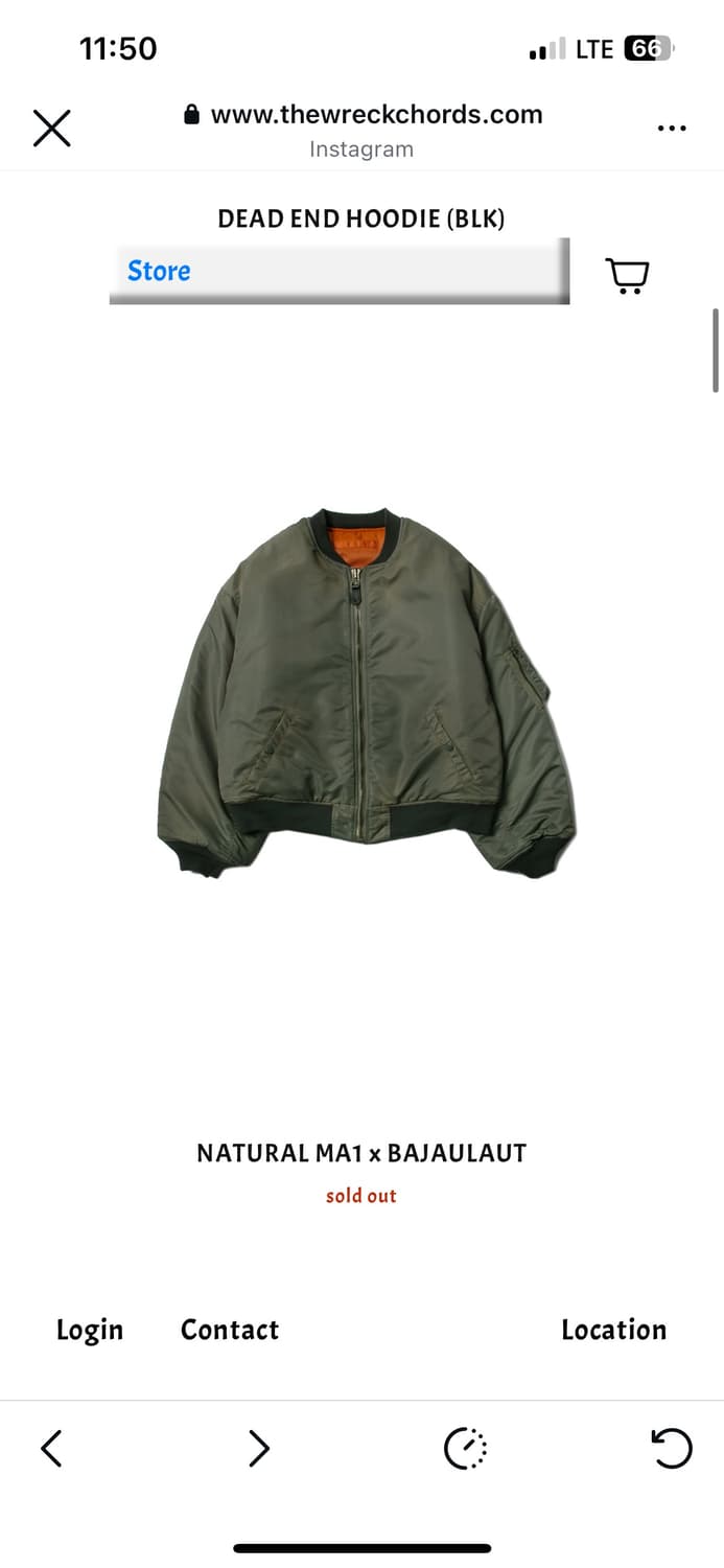 [L] 초판 뤡코즈 ma1 상품이미지1