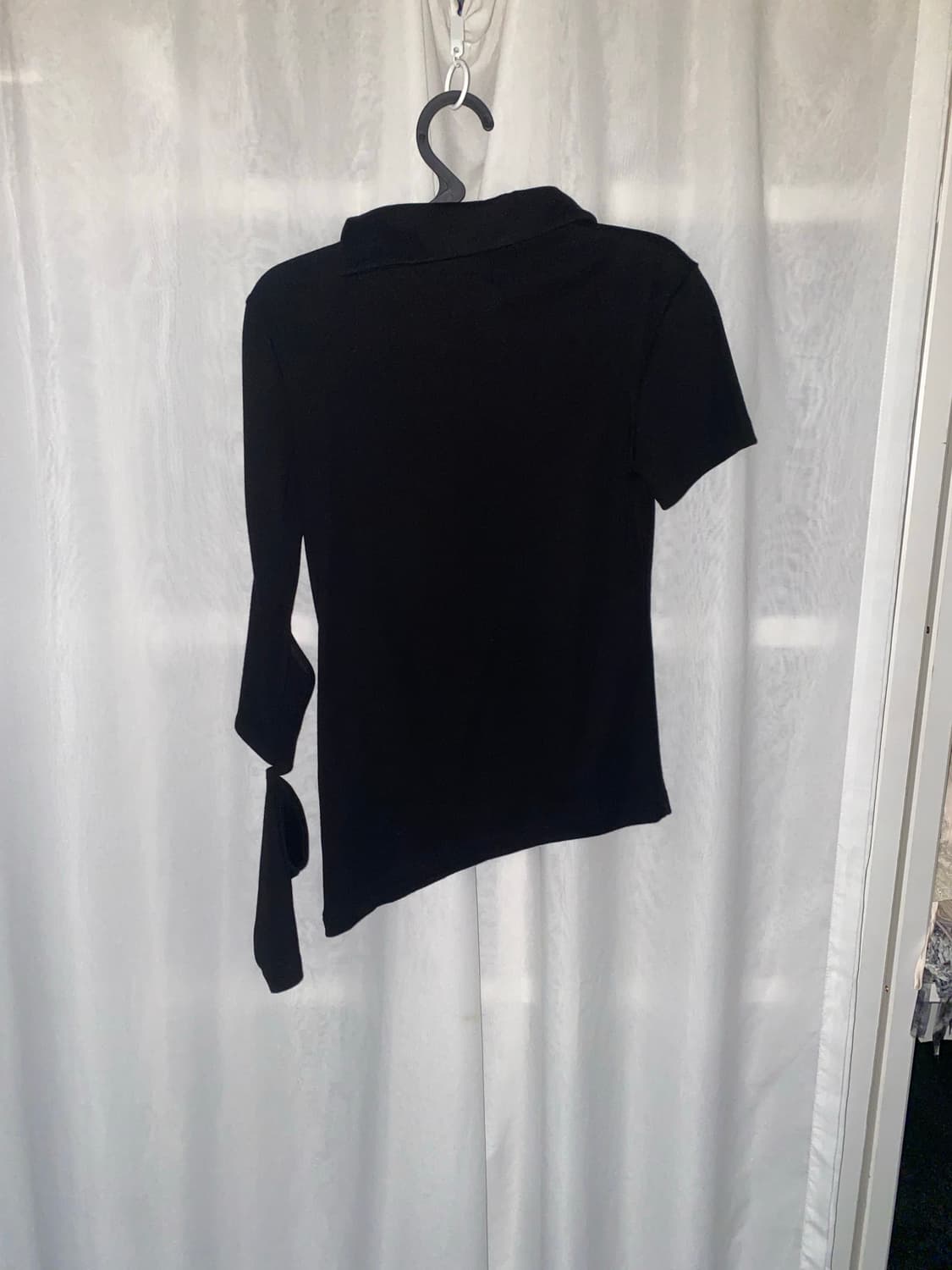 DUST DEVIL LONG SLEEVE BLACK 트임 언발 상품이미지3