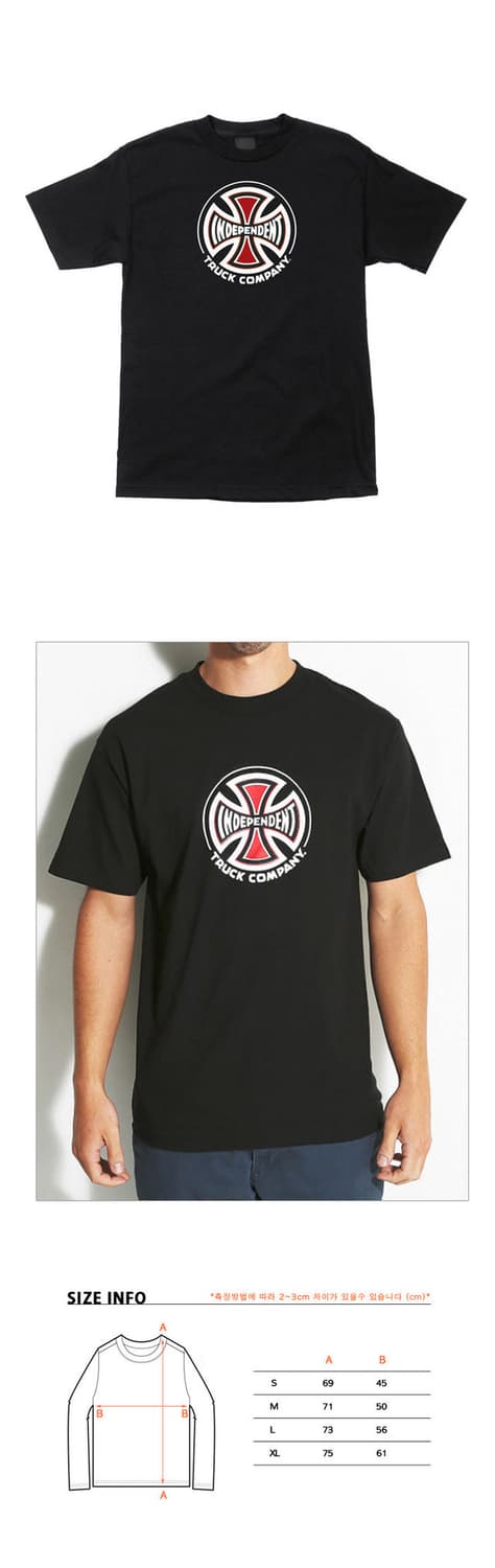 인디펜던트 INDUSTRY S/S TEE - BLACK 상품이미지3