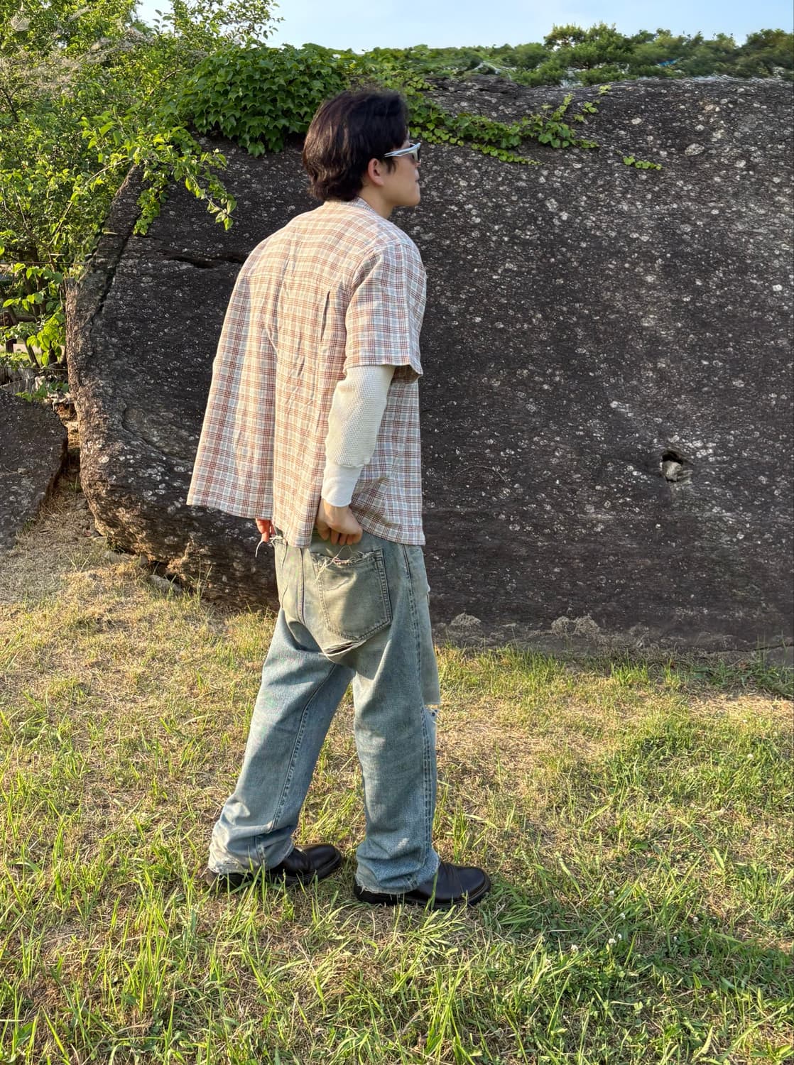 90s Bitch Skateboards Checkered Shirts 상품이미지3