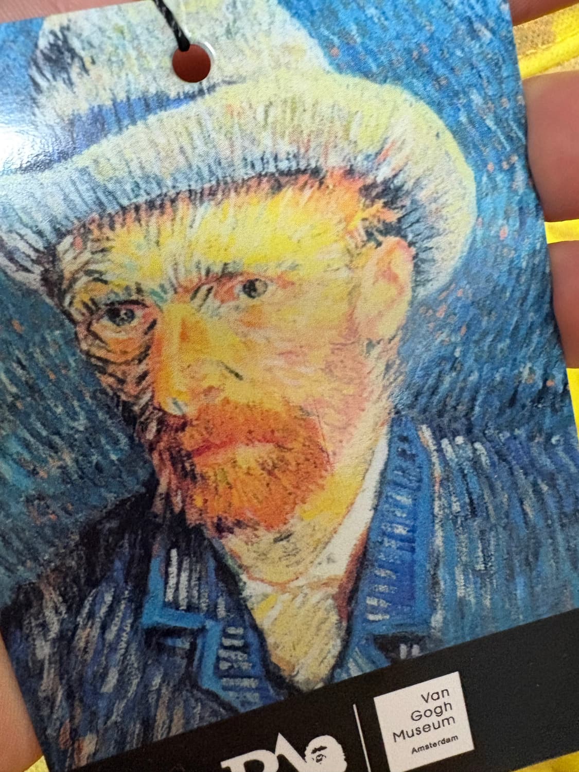 베이프 x 반 고흐 뮤지엄 샤크 풀 집 후드 옐로우  상품이미지4