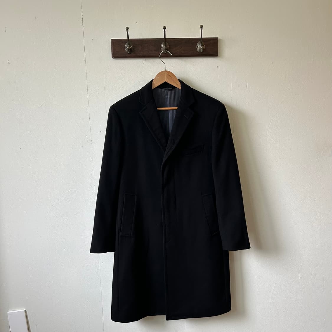 로로피아나 캐시미어 블랙 코트 상품이미지3