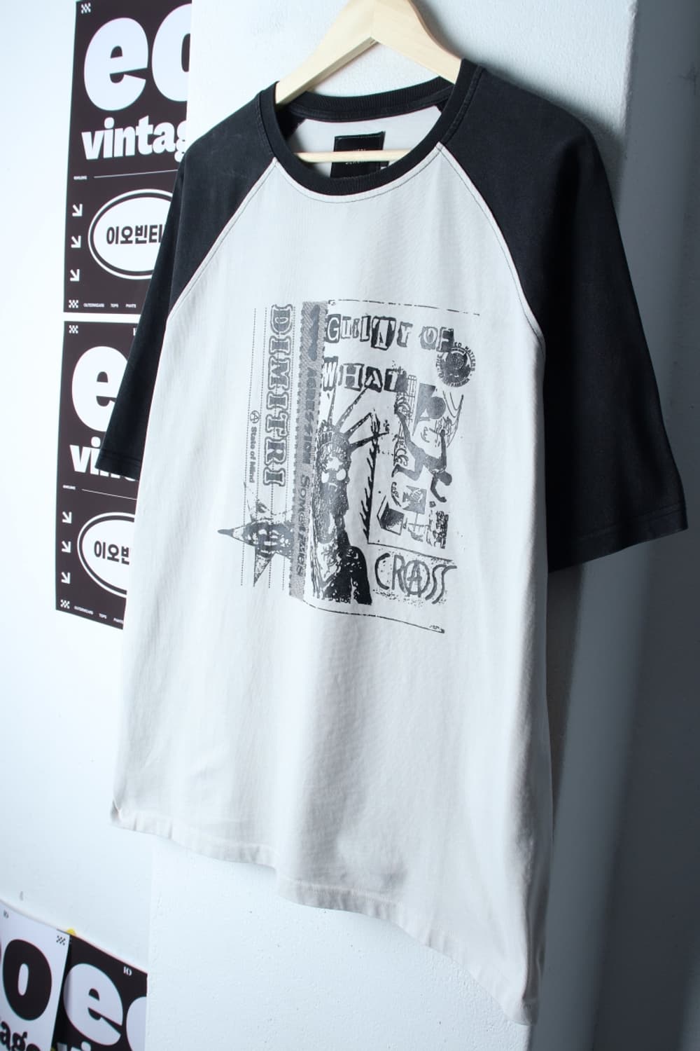 (XL-2XL) 디미트리블랙 반팔 티셔츠 나그랑 그래픽-H32557 상품이미지1