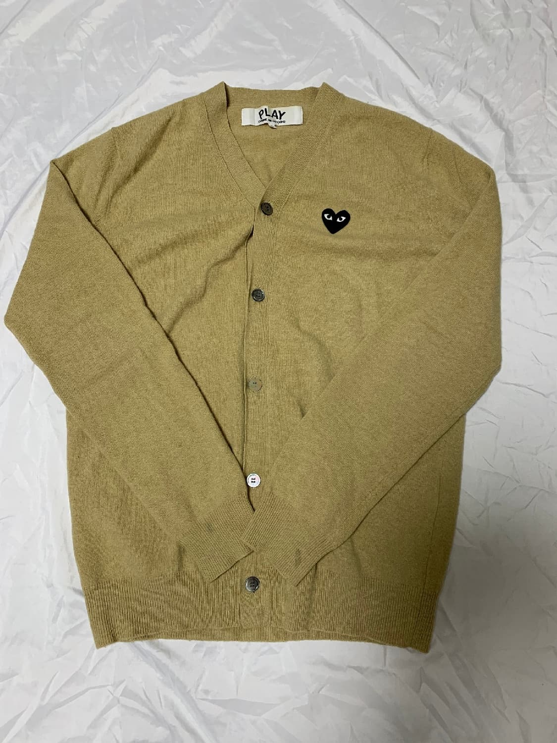 꼼데가르송 베이지 가디건 XL 상품이미지1