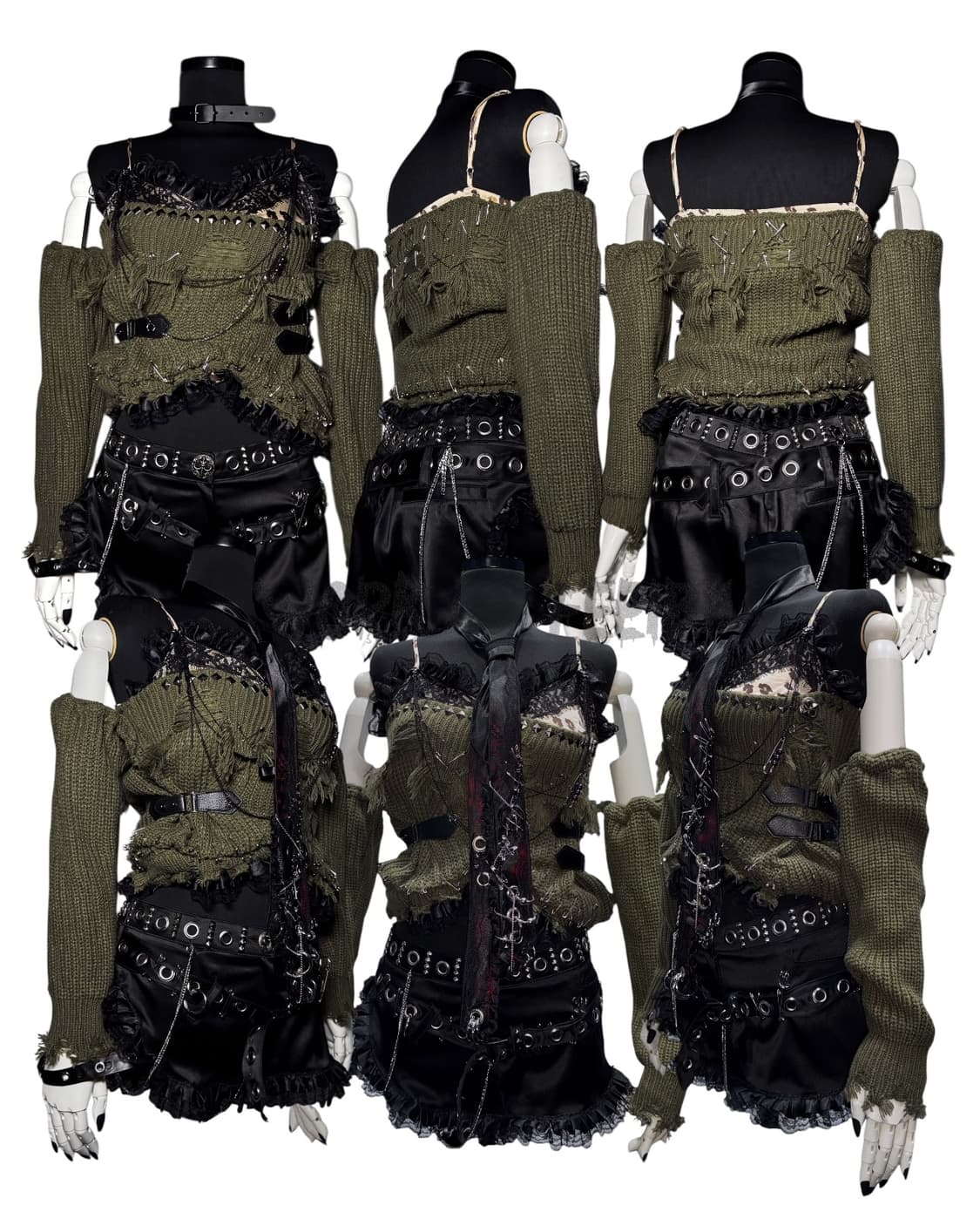 REWORK 032 Hand Distressed Knit Corset 상품이미지2