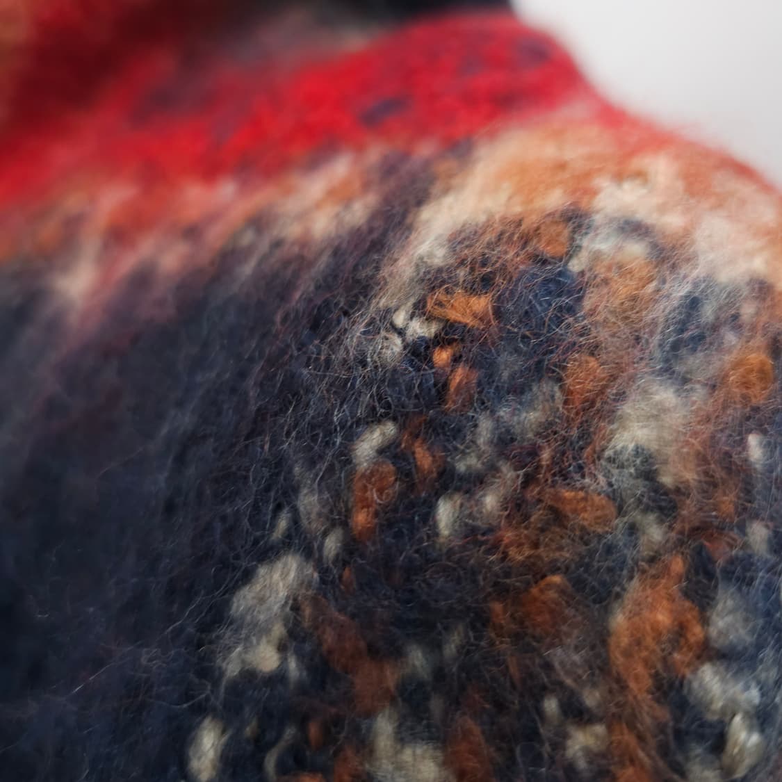 모헤어 체크 머플러 남녀공용  상품이미지6