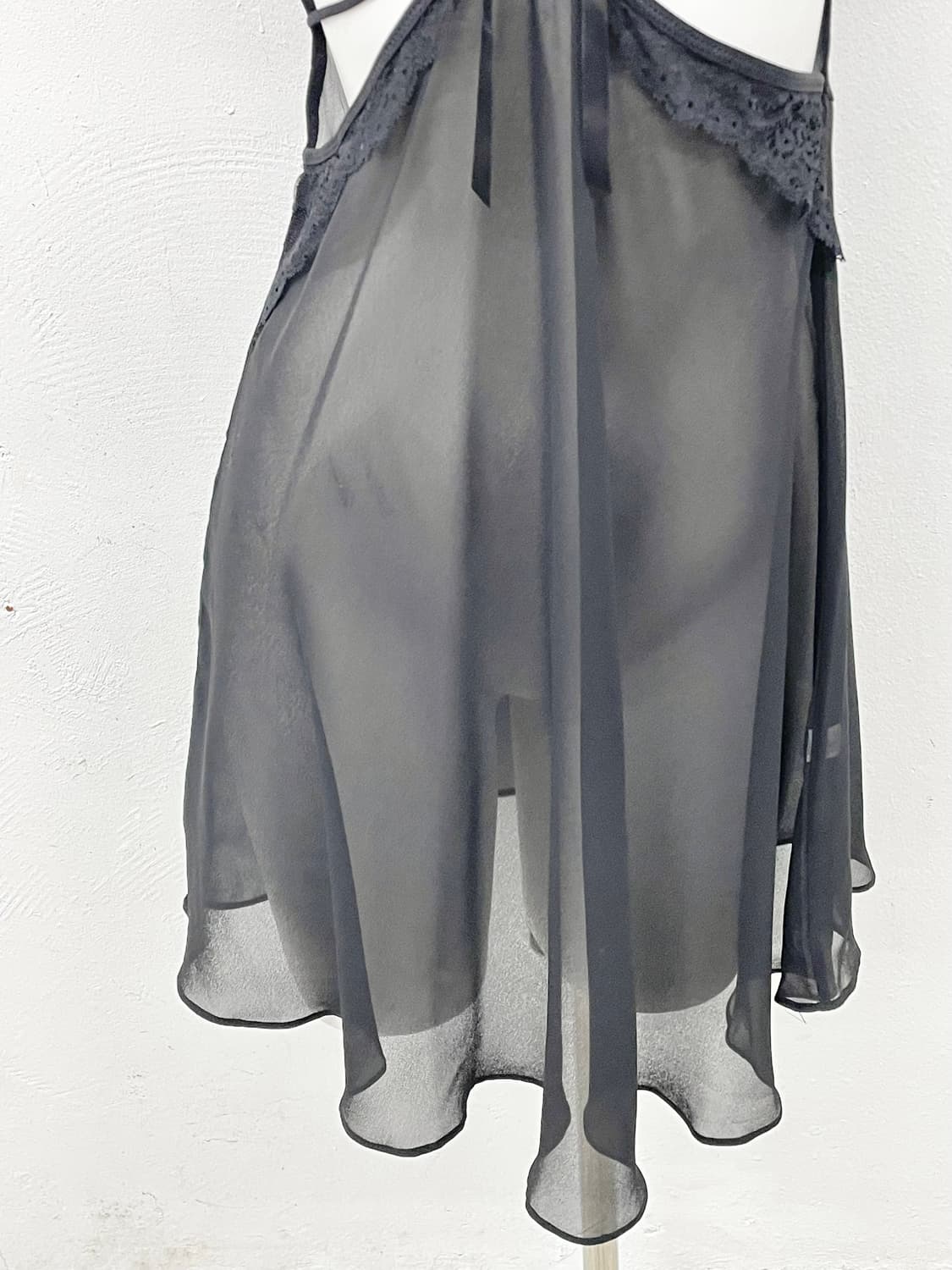 블랙 고딕 레이스 슬립 상품이미지3