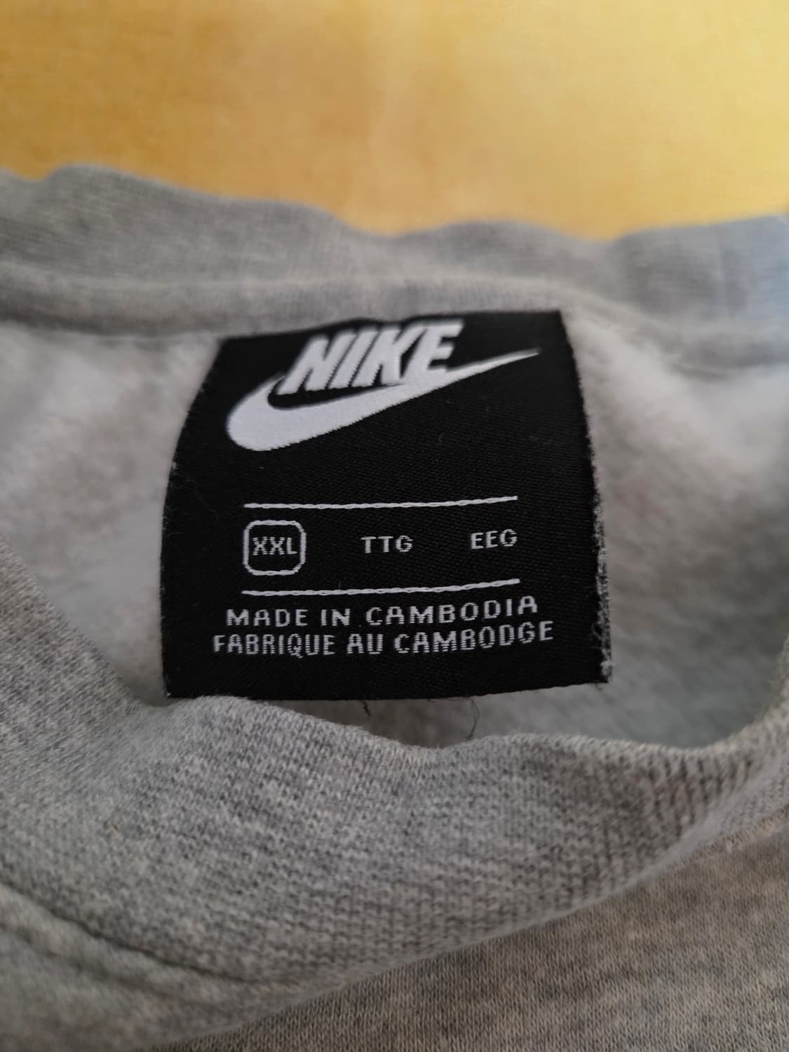 나이키 클럽 맨투맨 그레이 XXL 상품이미지3