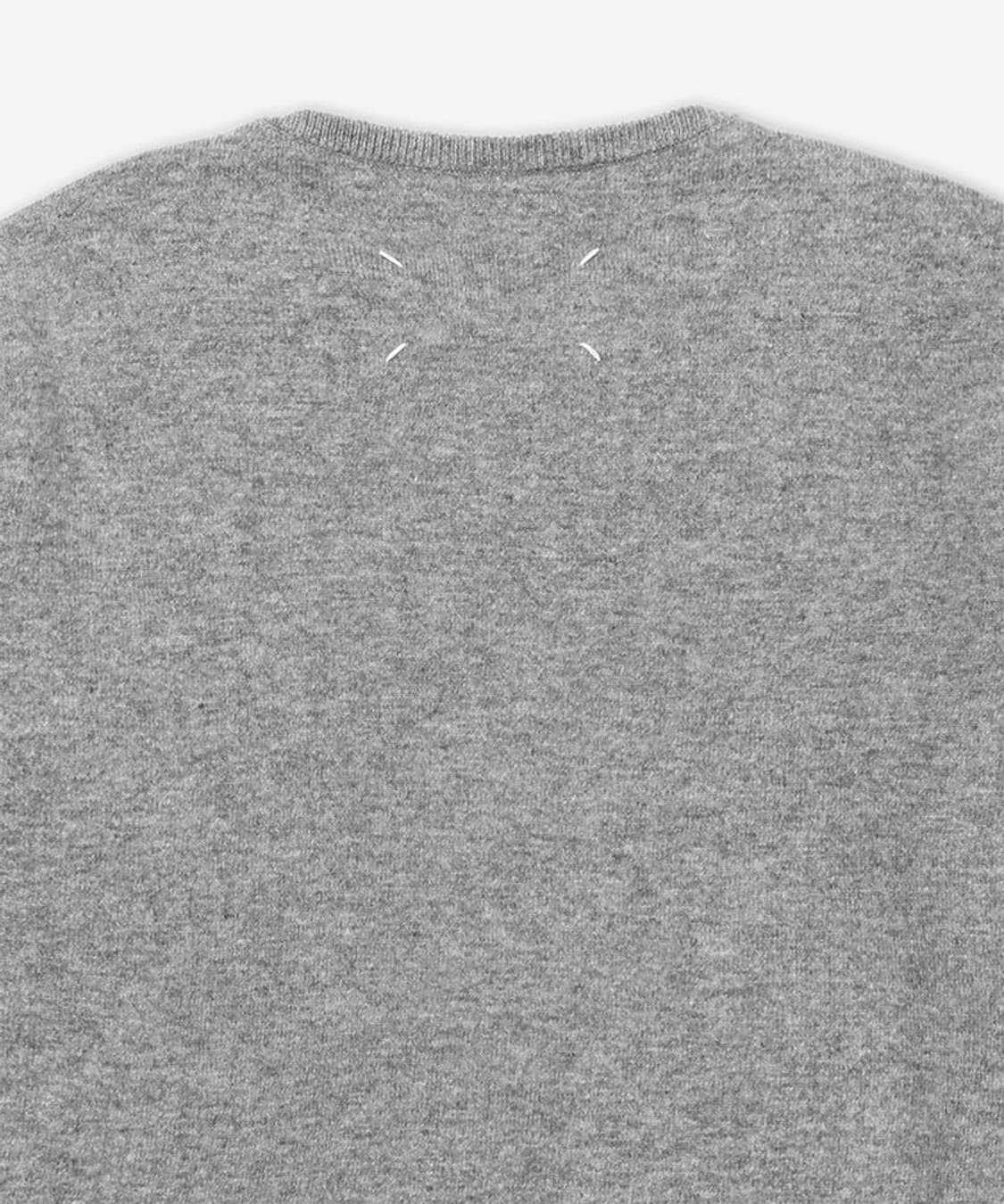 메종마르지엘라 4 스티치 램스울 반소매 니트 - 미디움 그레이 상품이미지4