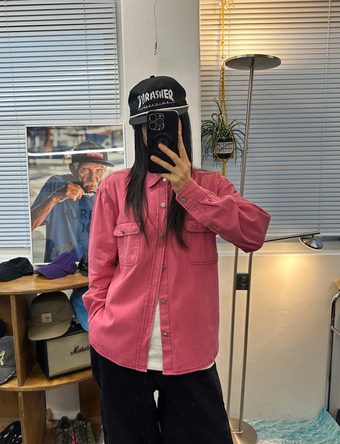 미스치프 워크 셔츠 os 상품이미지1