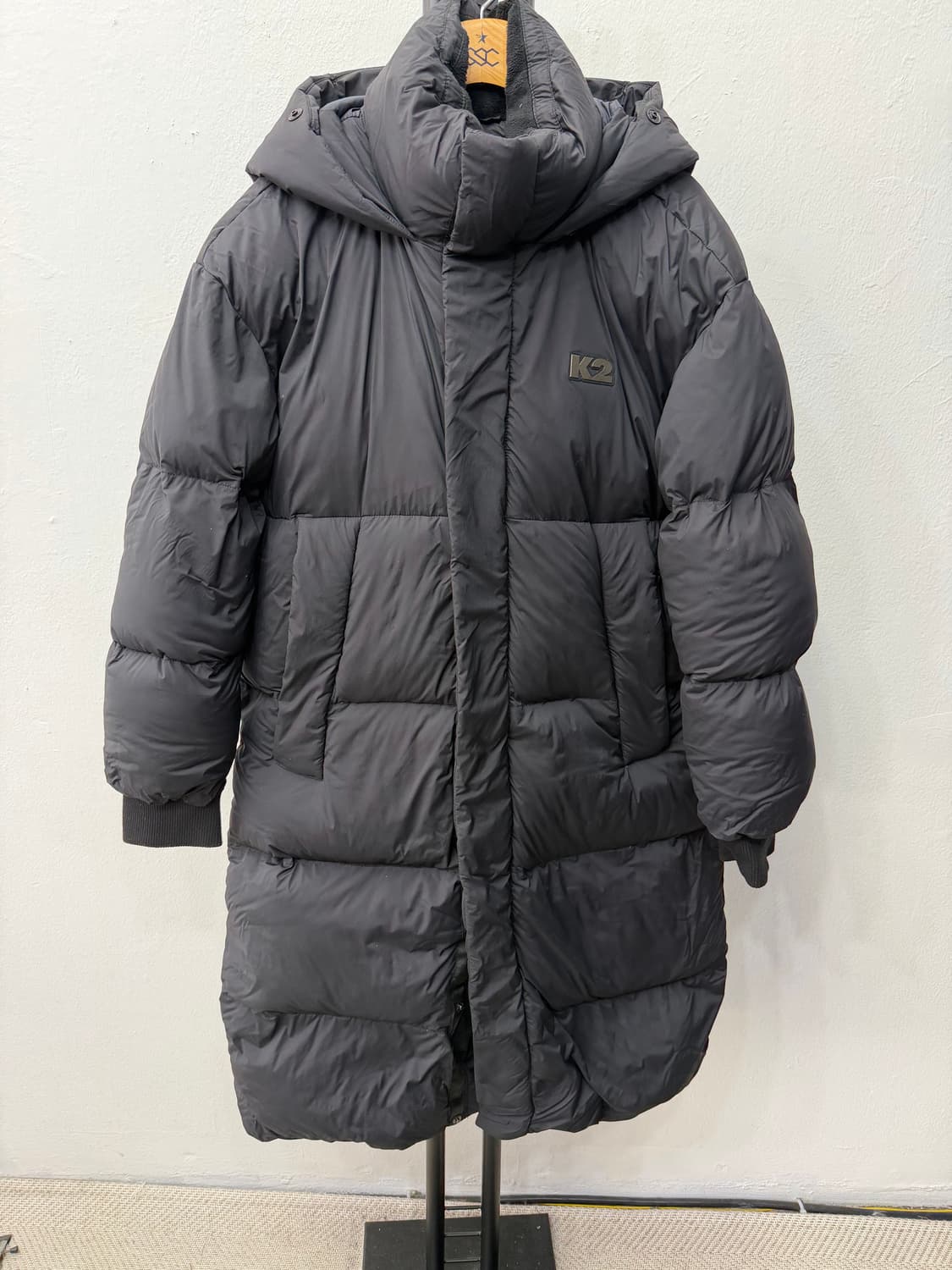 정품) K2 여성 블랙 오버핏 구스 롱패딩 85 상품이미지1