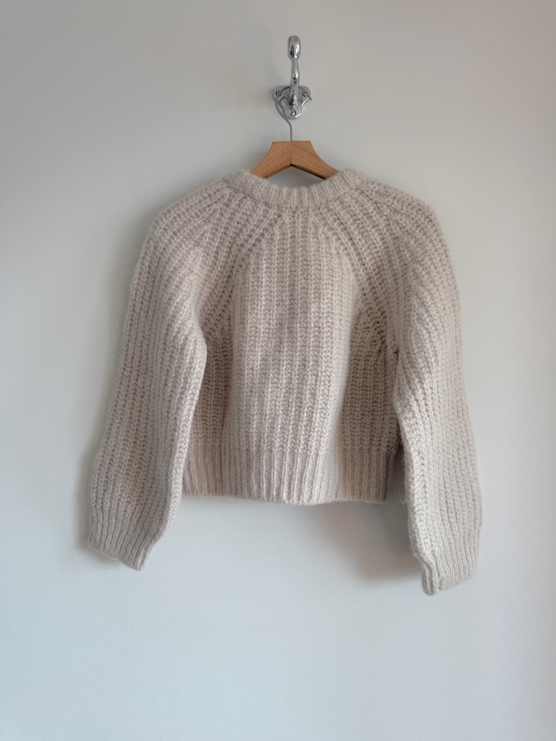 Pre owned 알파카&울 크롭 헤비 니트 상품이미지4