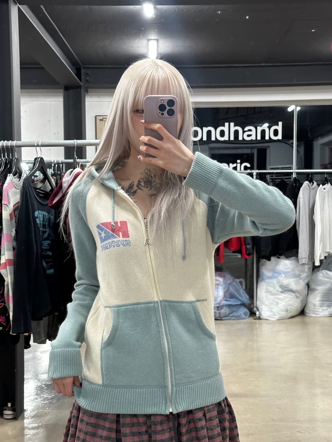 히스테릭 글래머 히스걸 후드 집업 자켓 상품이미지1