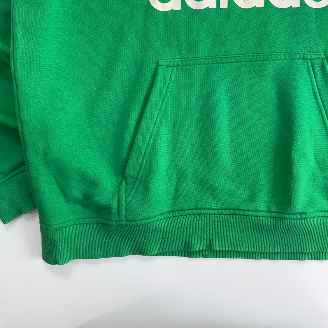 Adidas 아디다스 빅 파이어로고 그린 후드티 상품이미지5