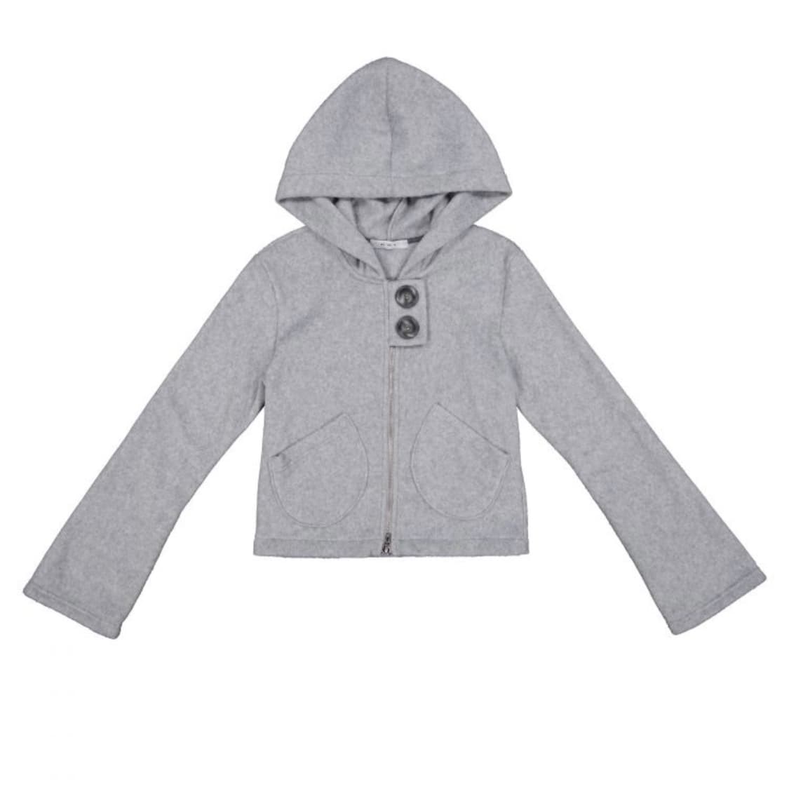 큘 kul Pocket Fleece Hoodie Jacket gray 상품이미지1