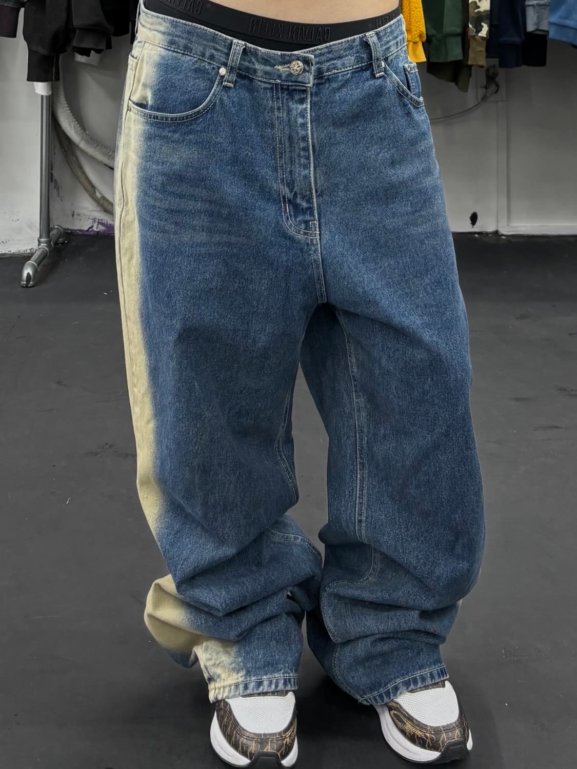 OY 워시드 와이드 데님팬츠 상품이미지3