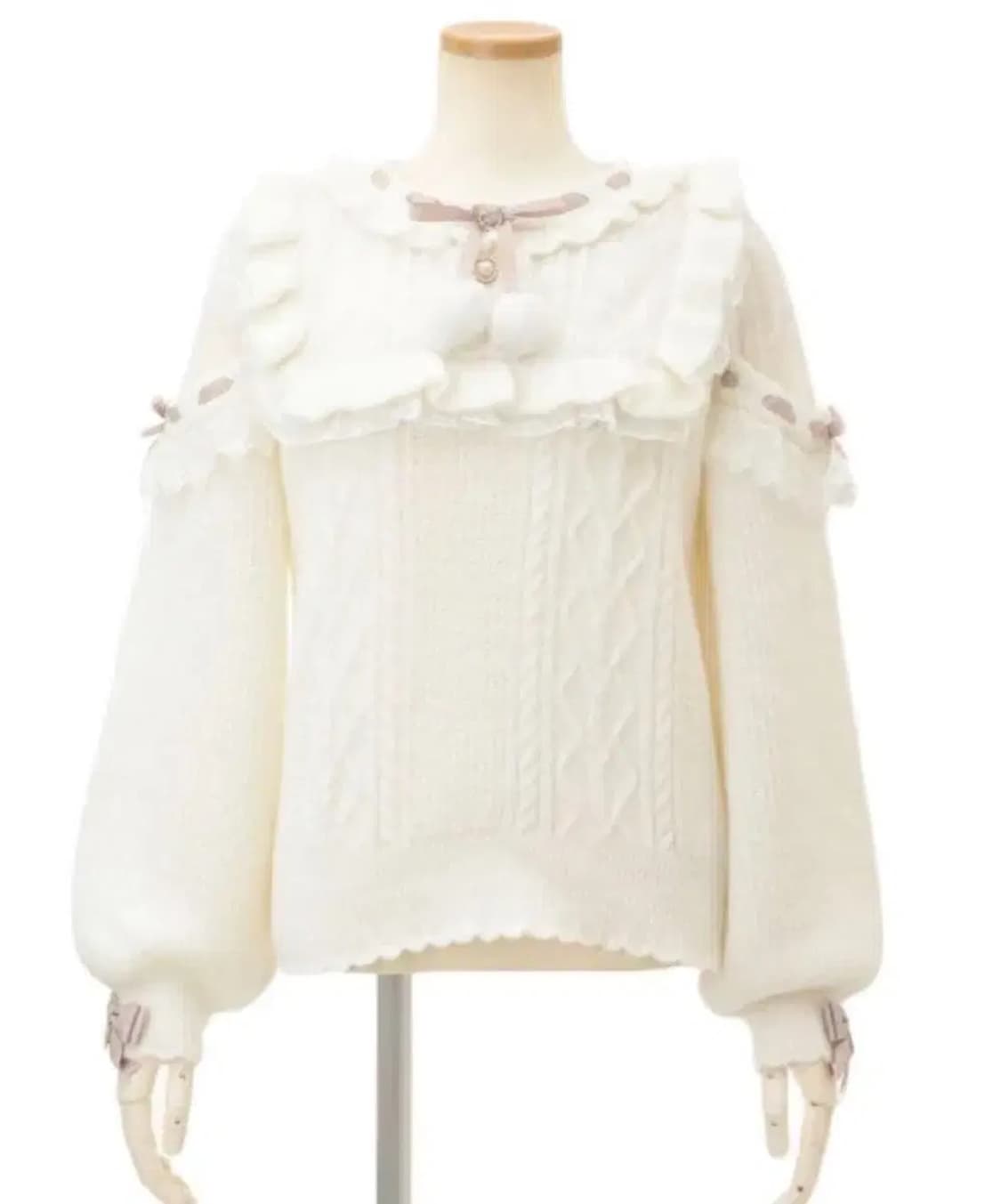 리즈리사 요크 폼폼니트 상품이미지1