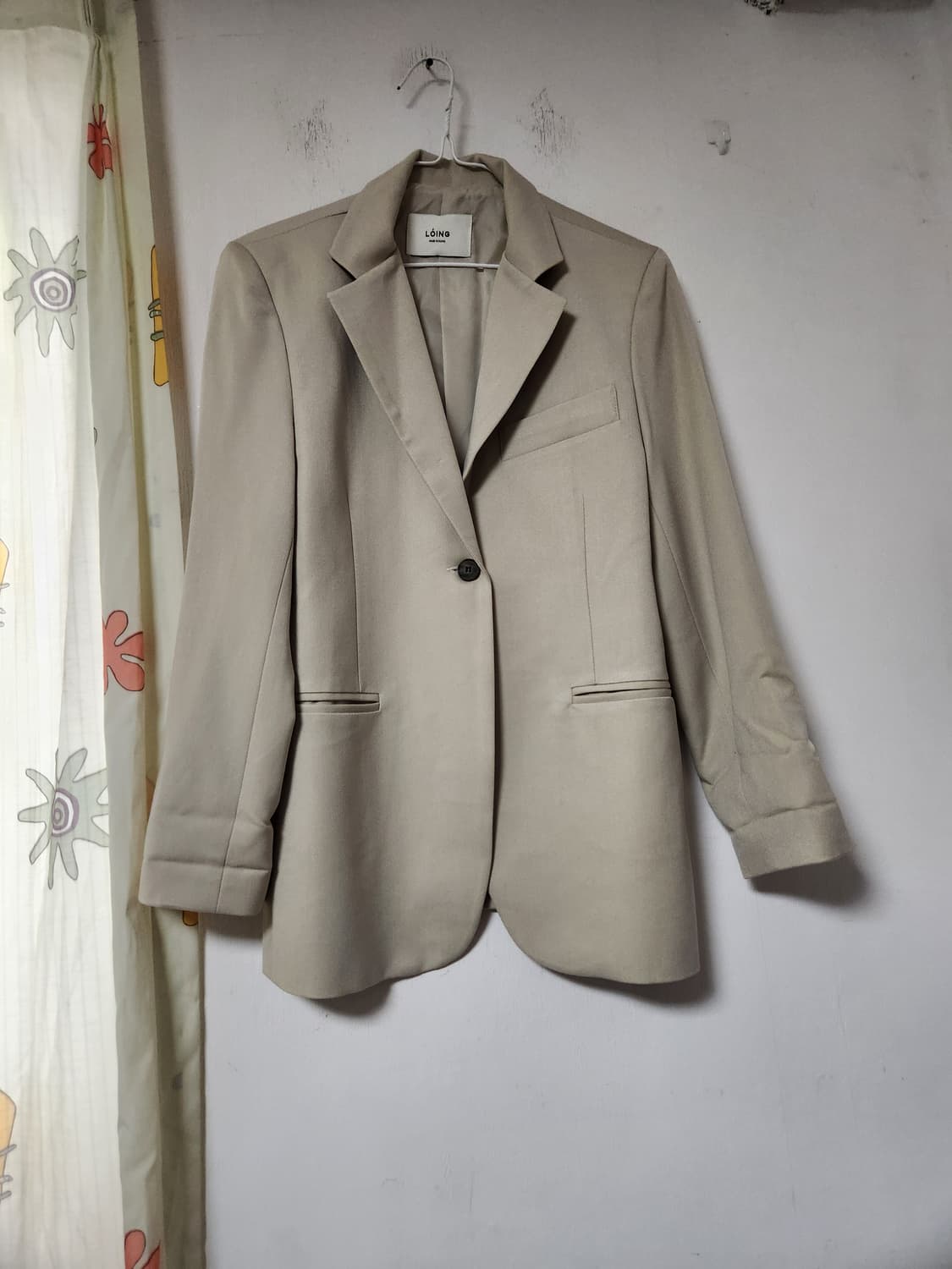 로잉 베이지색 블레이저 자켓 95~100 상품이미지1
