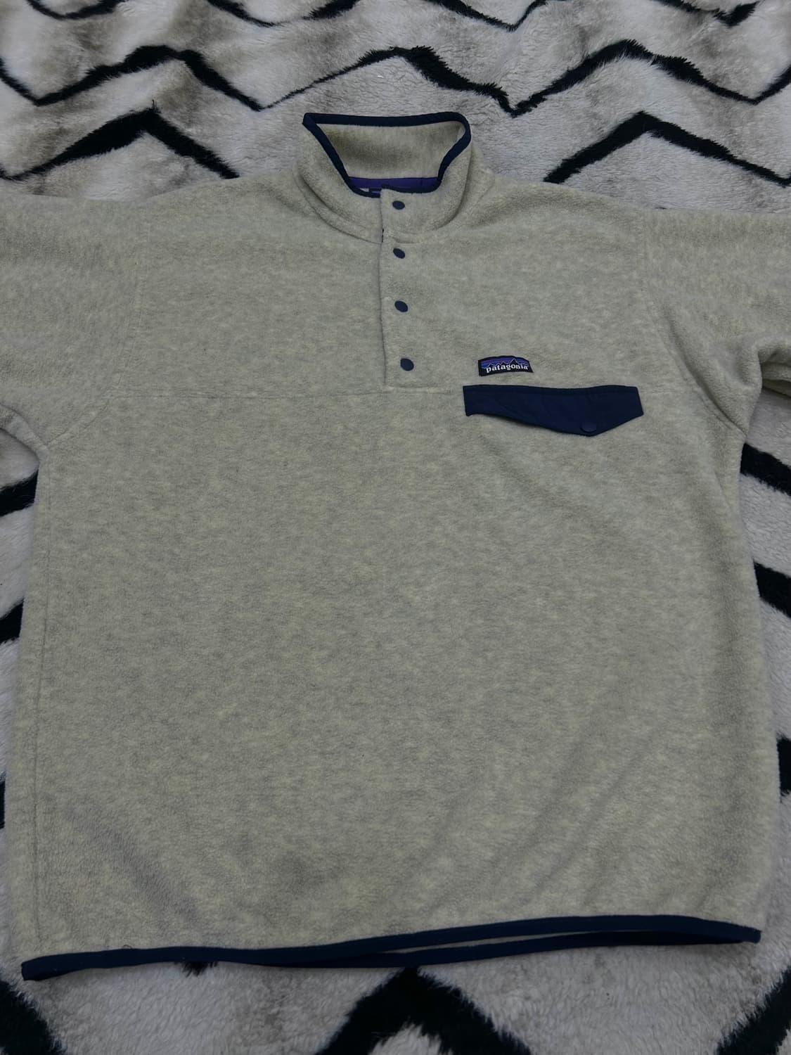 [M]파타고니아 신칠라 스냅 플리스/오트밀헤더 상품이미지3