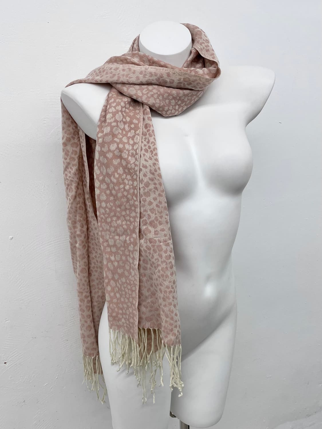 핑크 레오파드 수술 머플러  상품이미지2