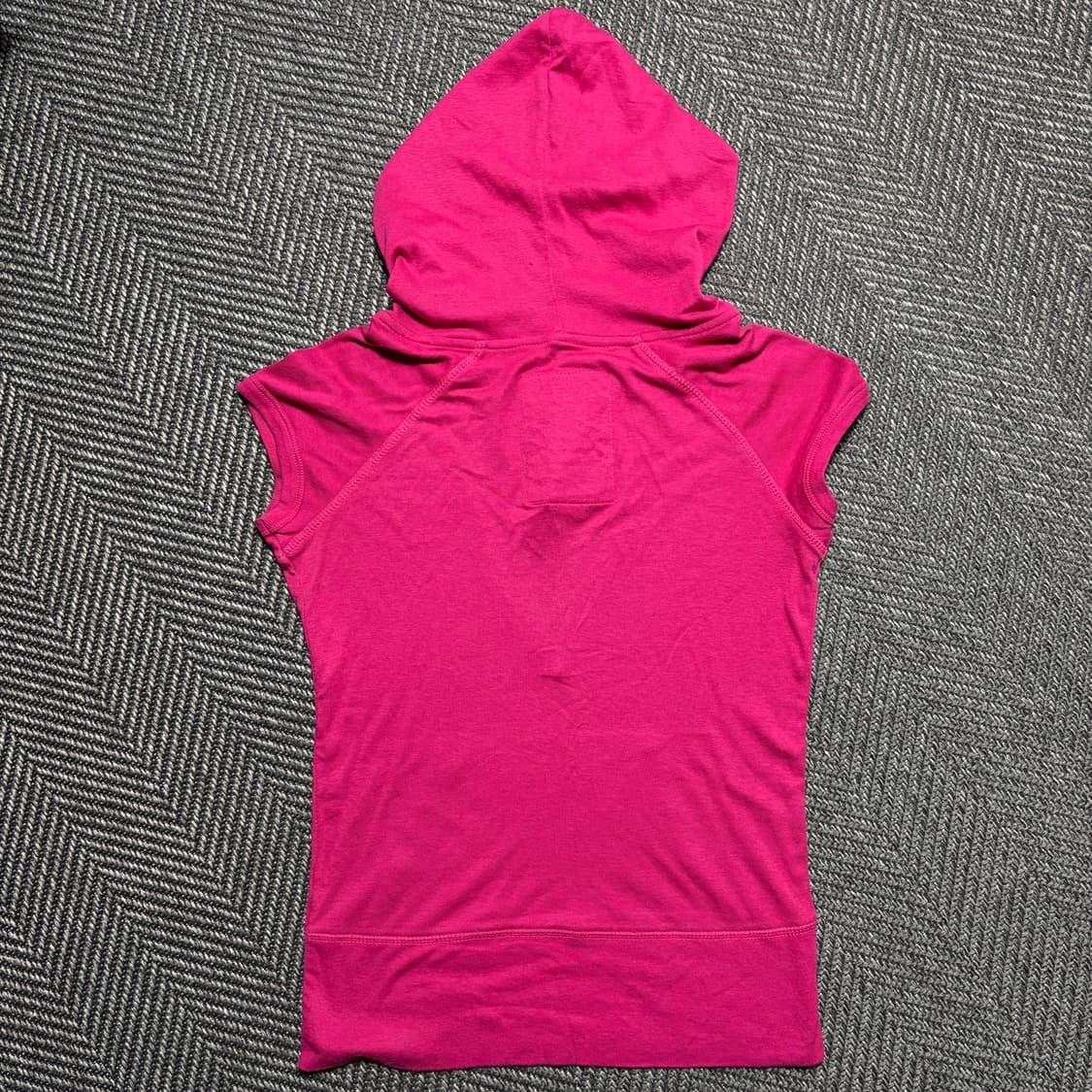 아베크롬비앤피치 Y2K 반팔 핑크 후드티(Free) 상품이미지2