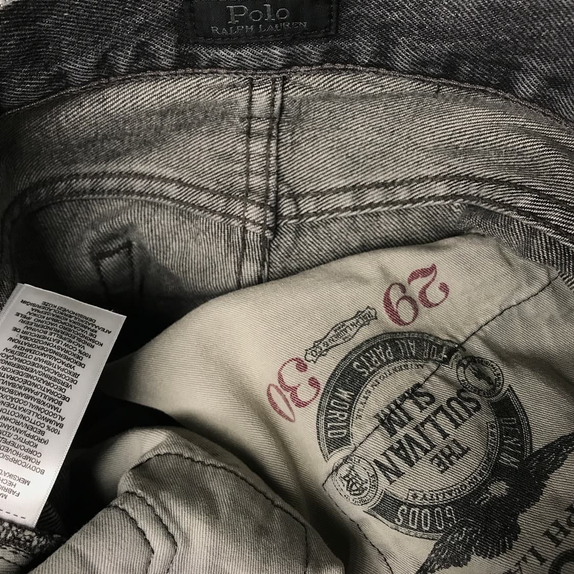 폴로 랄프로렌 흑청 데님 팬츠 29/30 상품이미지7