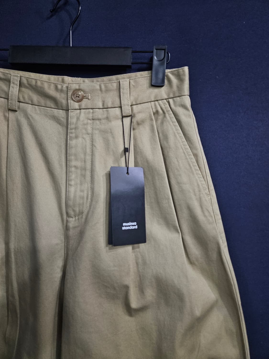 무신사 스탠다드 베이지 남성 허리 27 면팬츠  상품이미지4