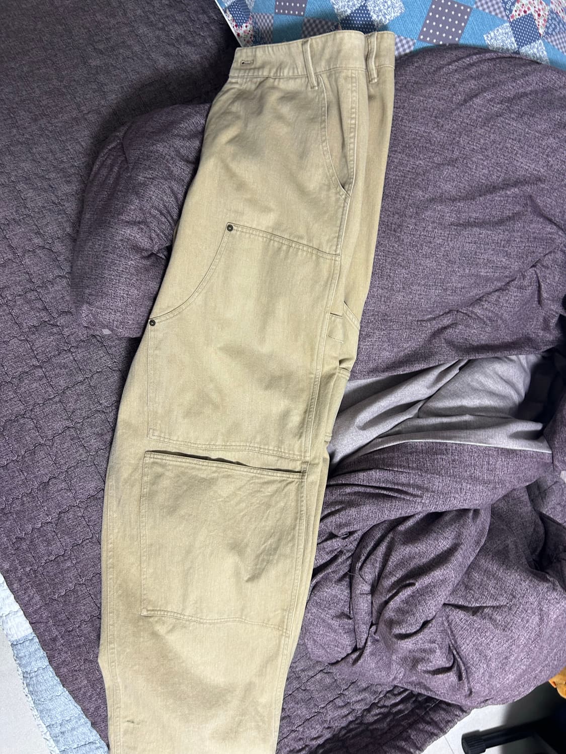 [2] 아오이로 커티드 더블니 팬츠 탄 (사진추가 업로드) 상품이미지3