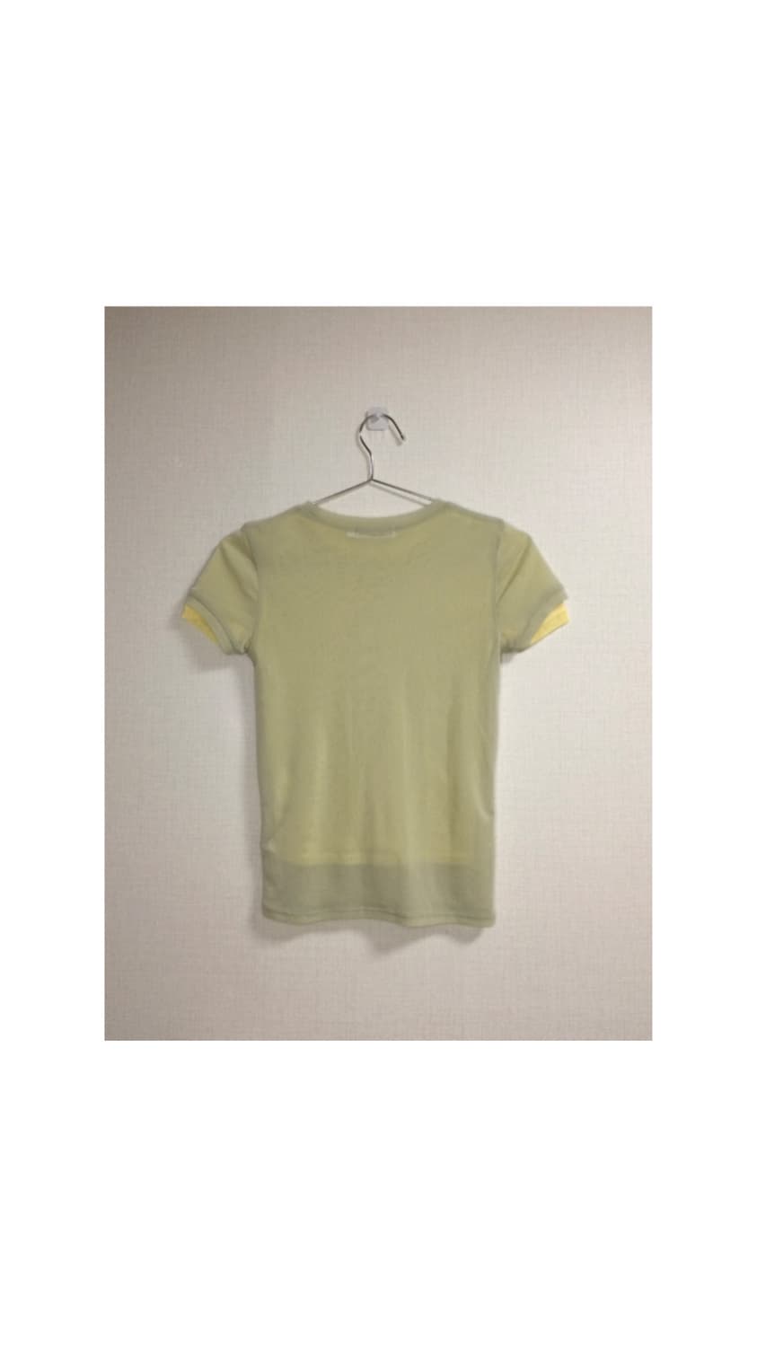 moussy 메쉬 레이어드 레몬 반팔 상품이미지4