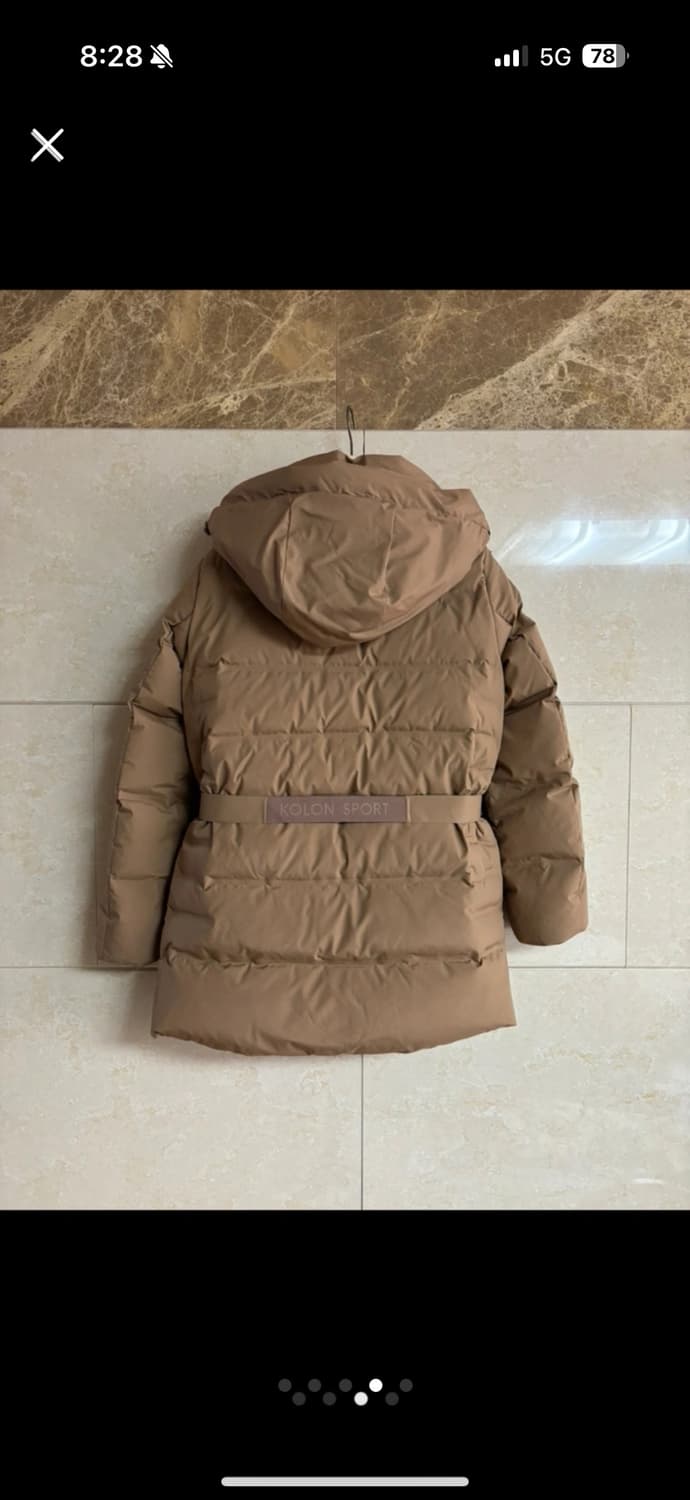 새제품) 코오롱 쿠치다운 패딩 베이지 상품이미지5