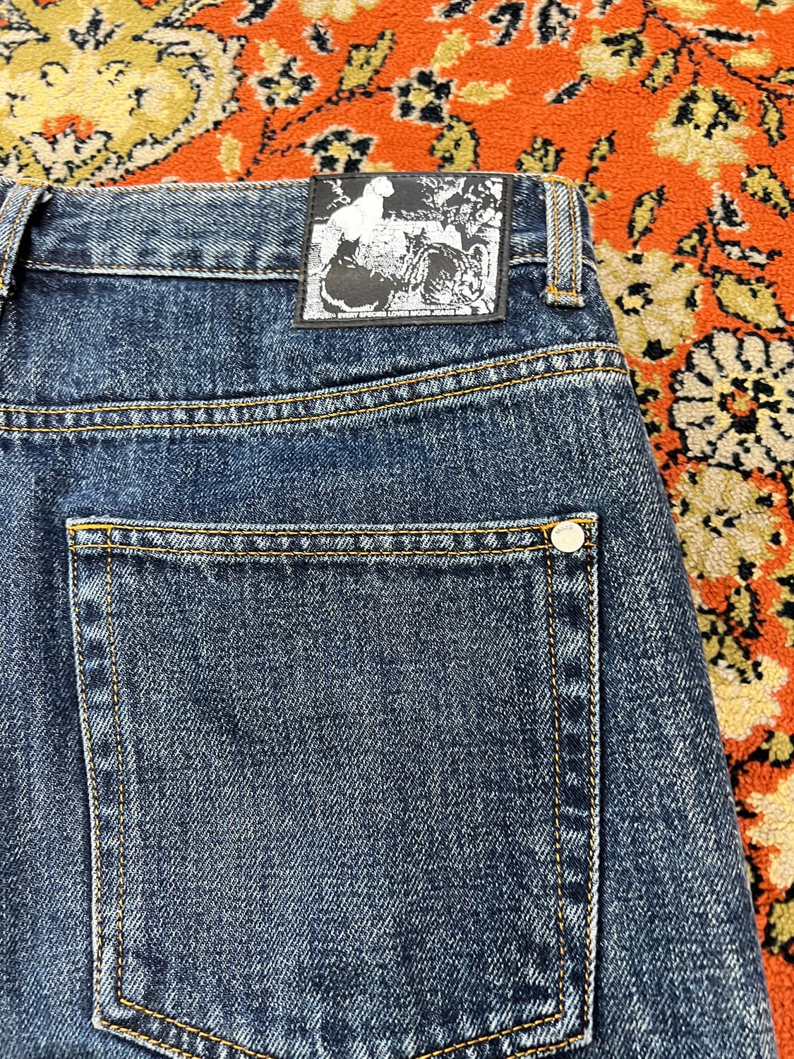 [33] 모드나인 MOD1W 와이드 중청 데님 팬츠 상품이미지6