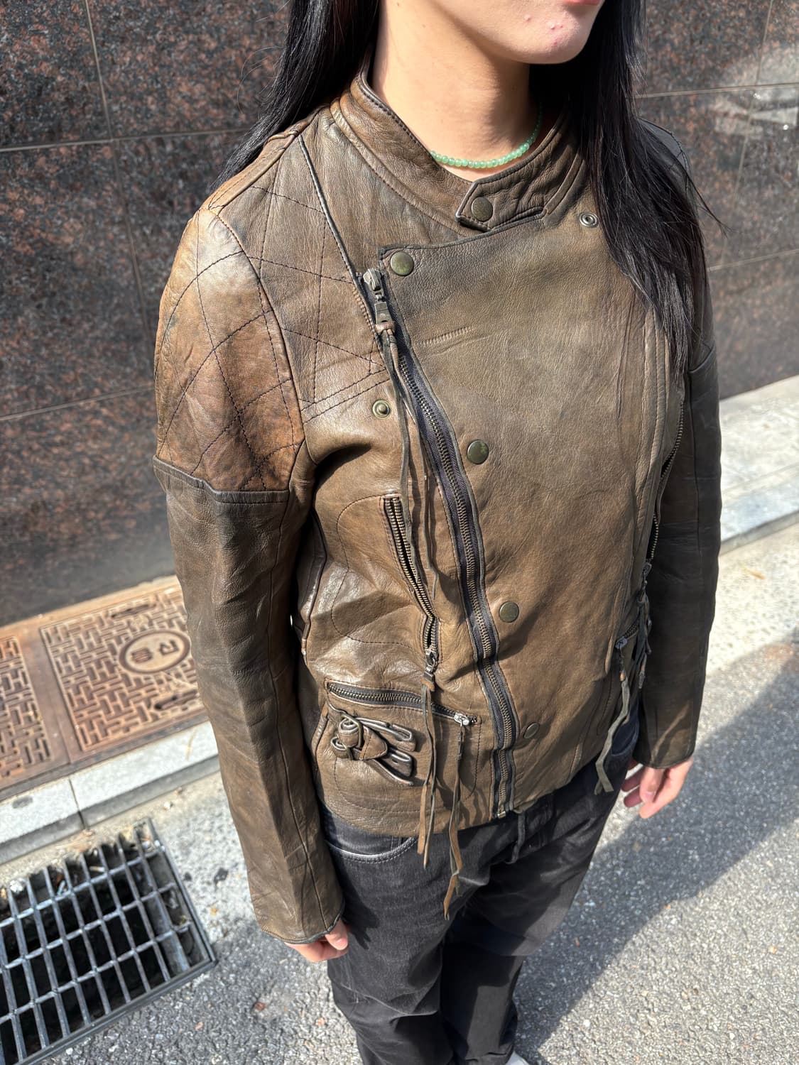 00's Rust Tone Artisan Leather Jacket 상품이미지2