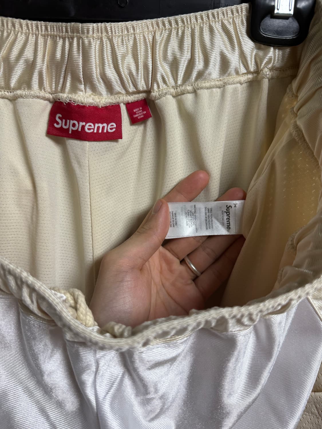 슈프림 사이드 포켓 베스킷볼 쇼츠 화이트 L 상품이미지9