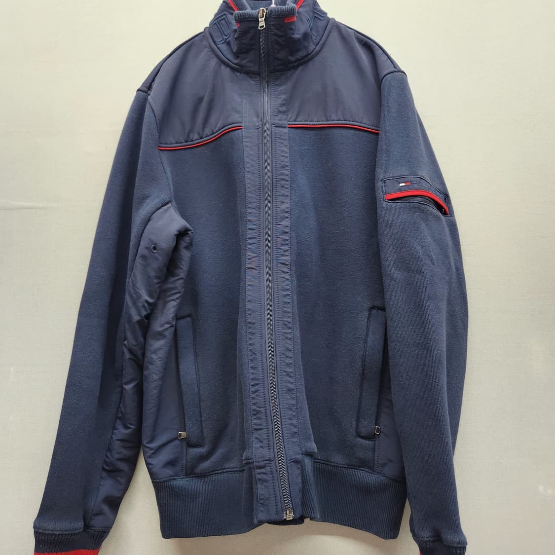 타미힐피거 올드스쿨 와펜/목 로고 헤비코튼 집업 S(M)남여공용 상품이미지2