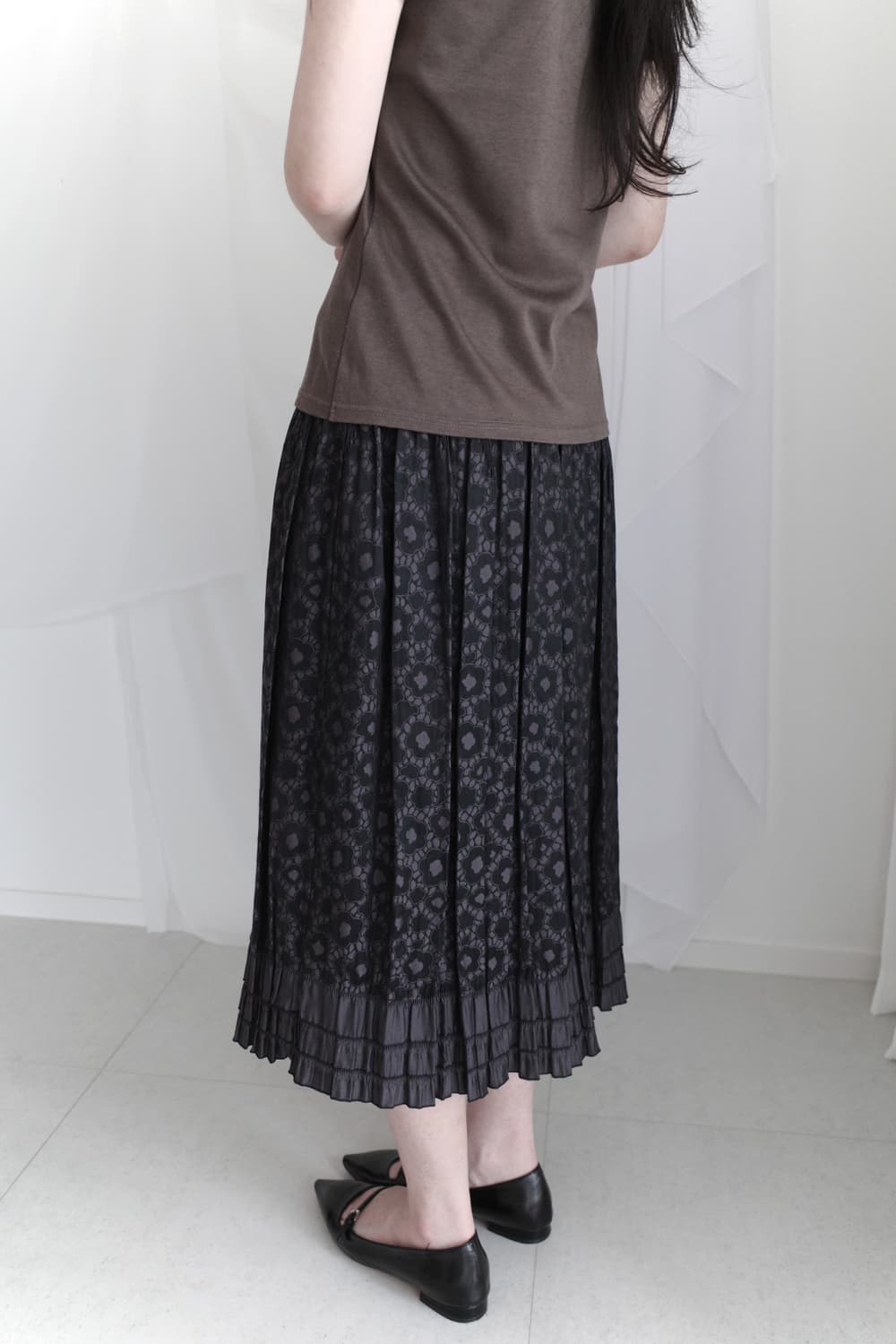 flower pleats skirt  상품이미지7