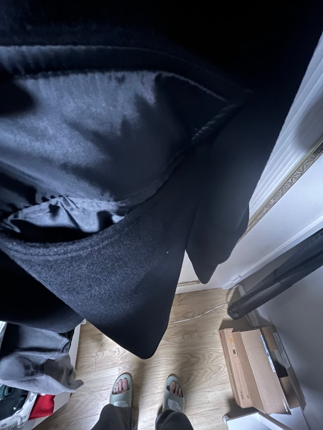 크리스크리스티 캐시미어 블렌드 오버 더블 코트 블랙 100 상품이미지4