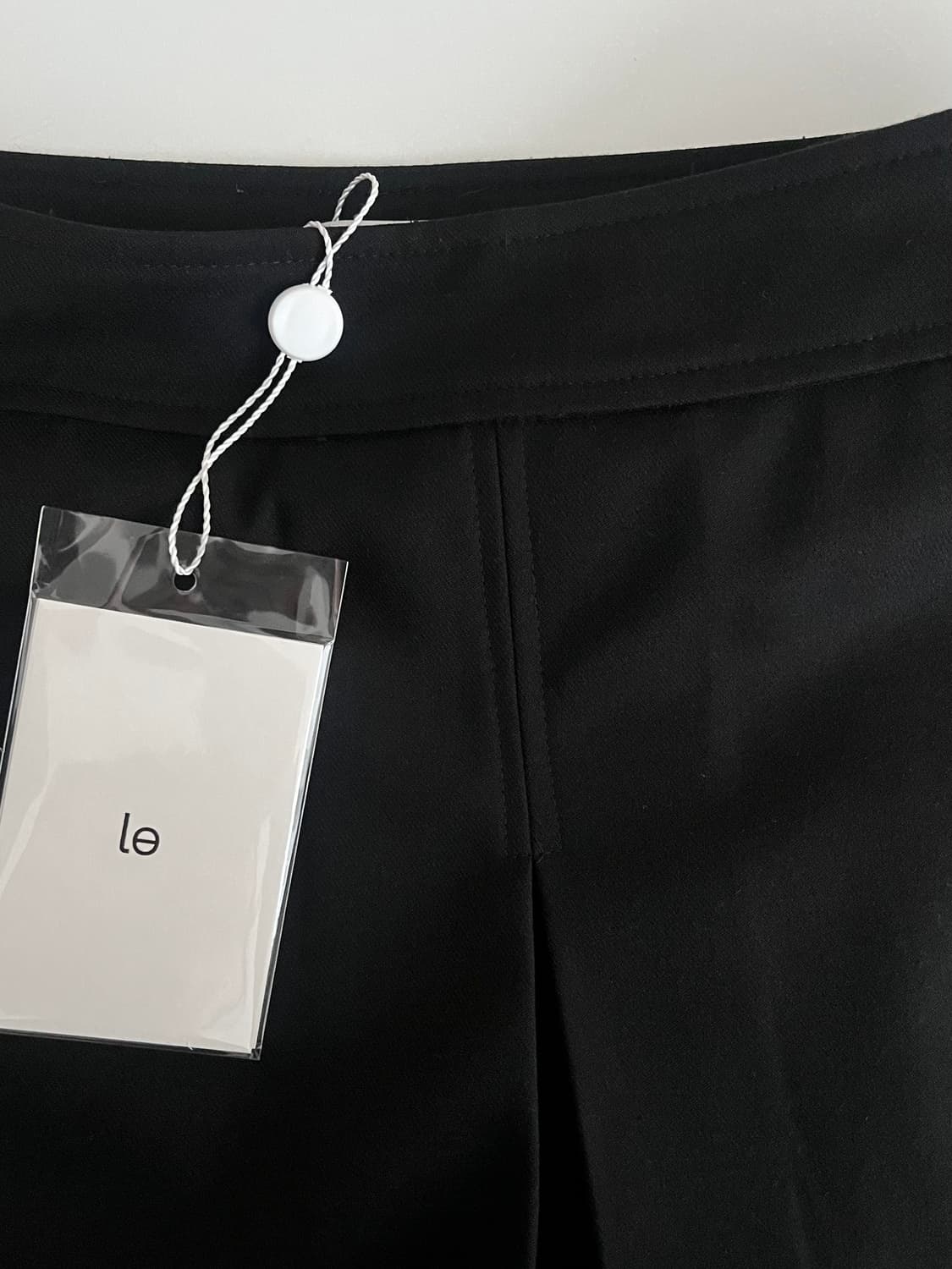 M) 새상품 르 Le 핀턱 미니 스커트 블랙 상품이미지3