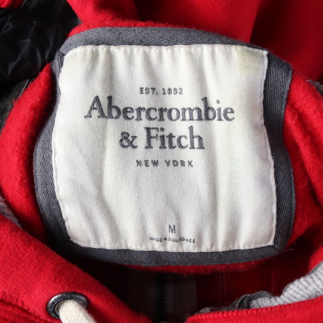 아베크롬비 앤 피치 빅로고 슬림핏 후드 집업 M 상품이미지6