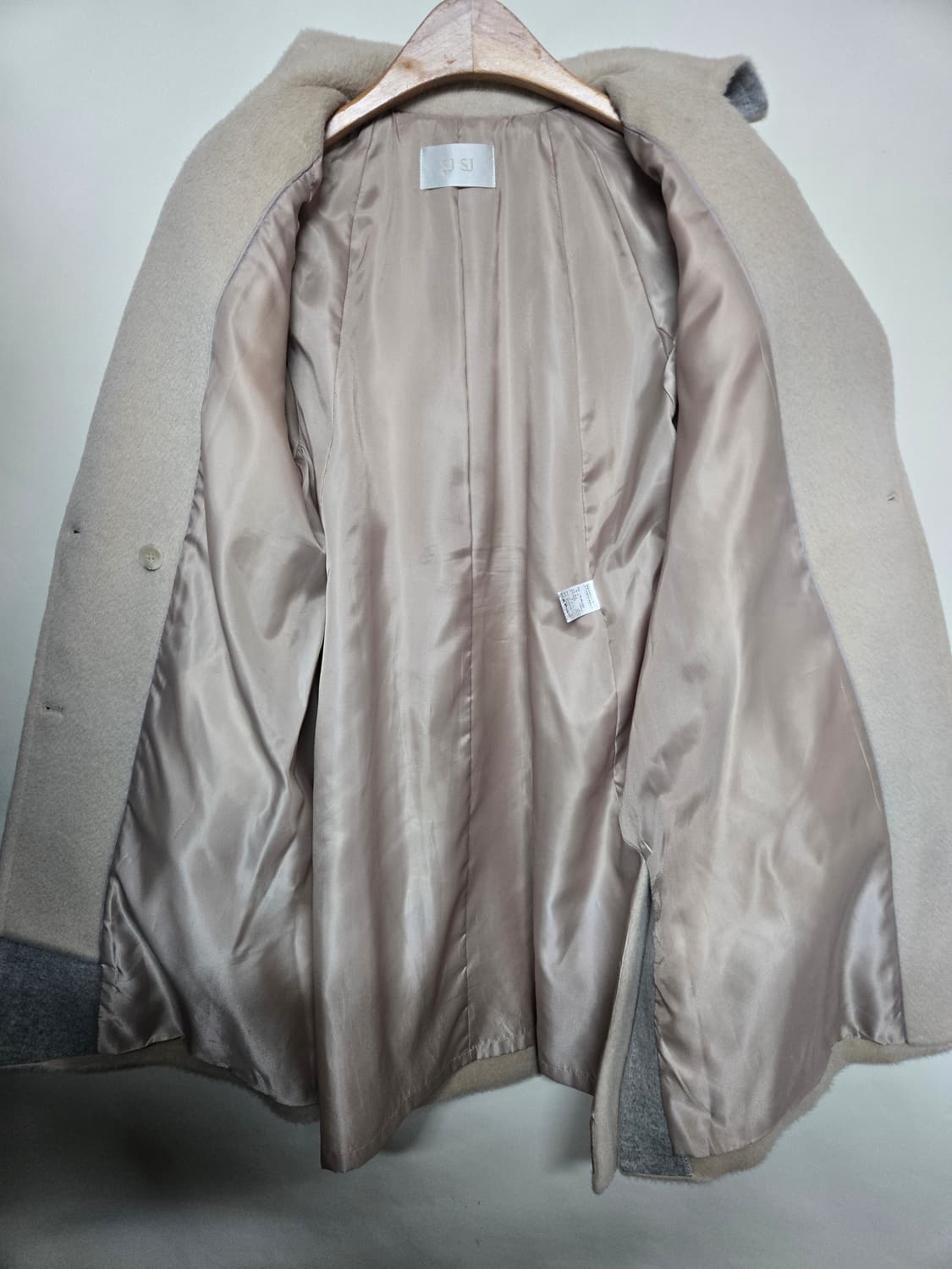 SJ SJ 앙고라 울 코트 아이보리 90 상품이미지3